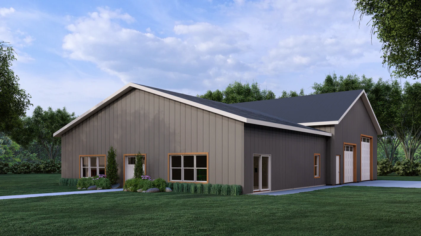 AP-20001 Zion Barndominium House Plan - Image 3