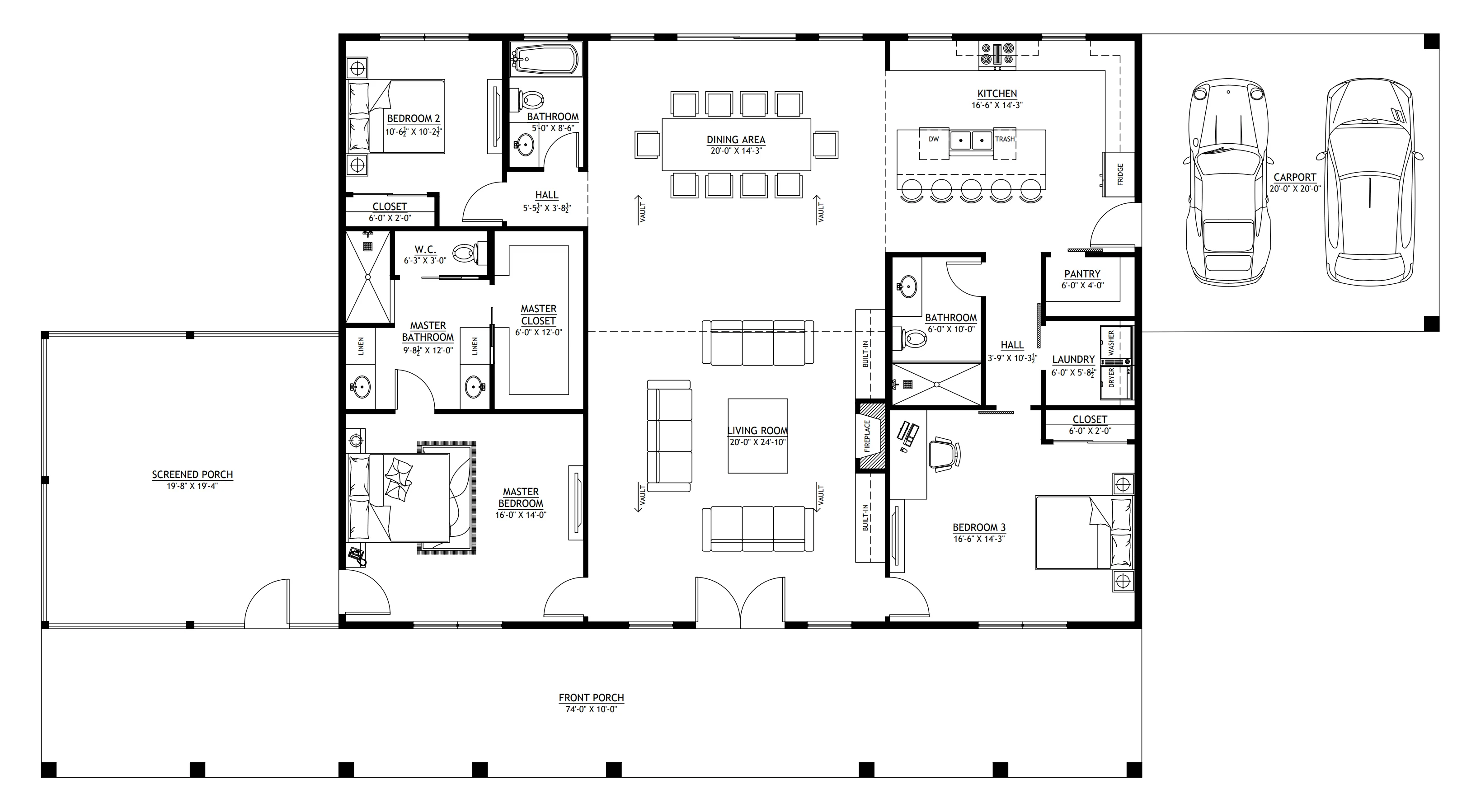 BCO-40001-C Candace Barndominium House Plan - Image 14