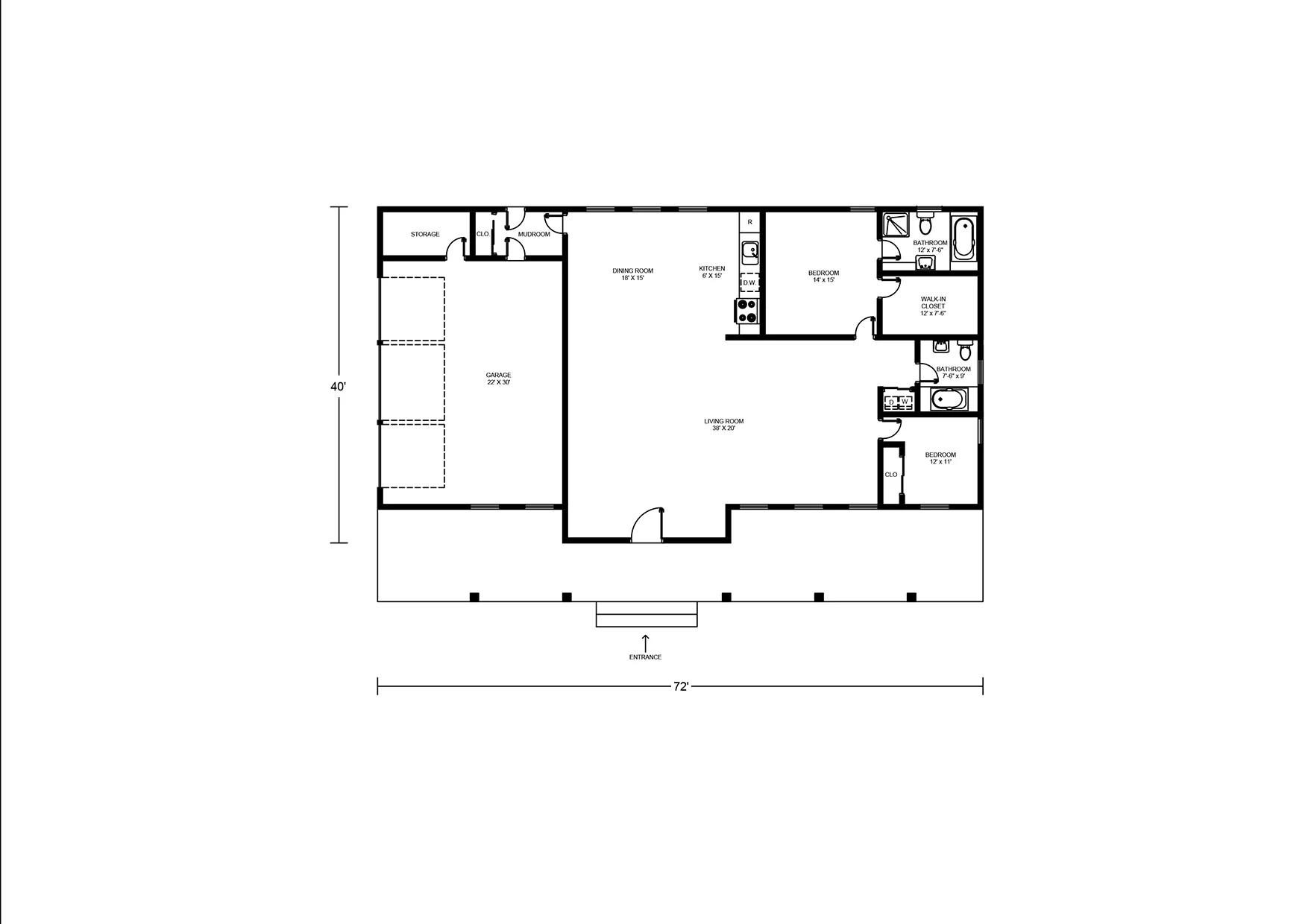 BCO-40003 Barndominium House Plan - Image 2