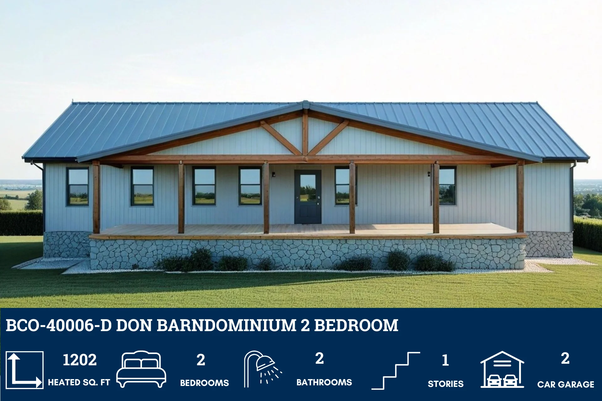 BCO-40006-D Don Barndominium House Plan - Image 2