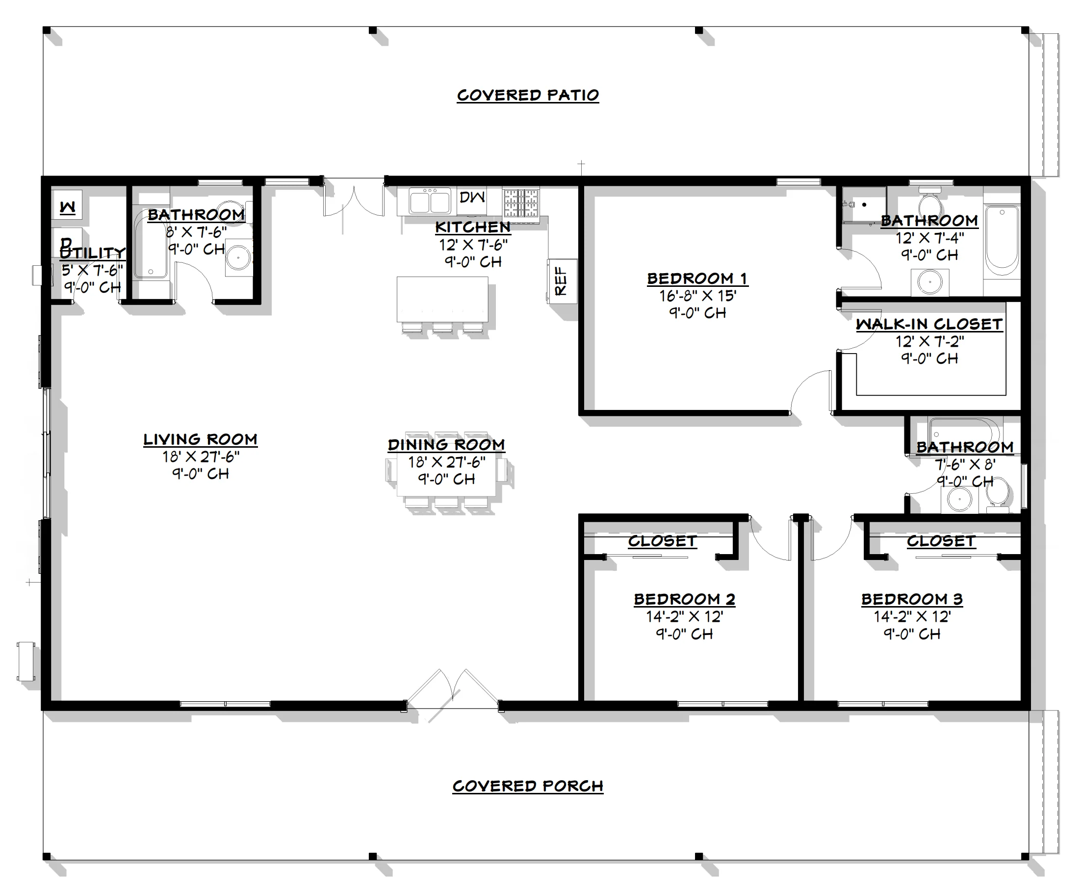 BCO-40007-K Kenneth Barndominium House Plan - Image 11