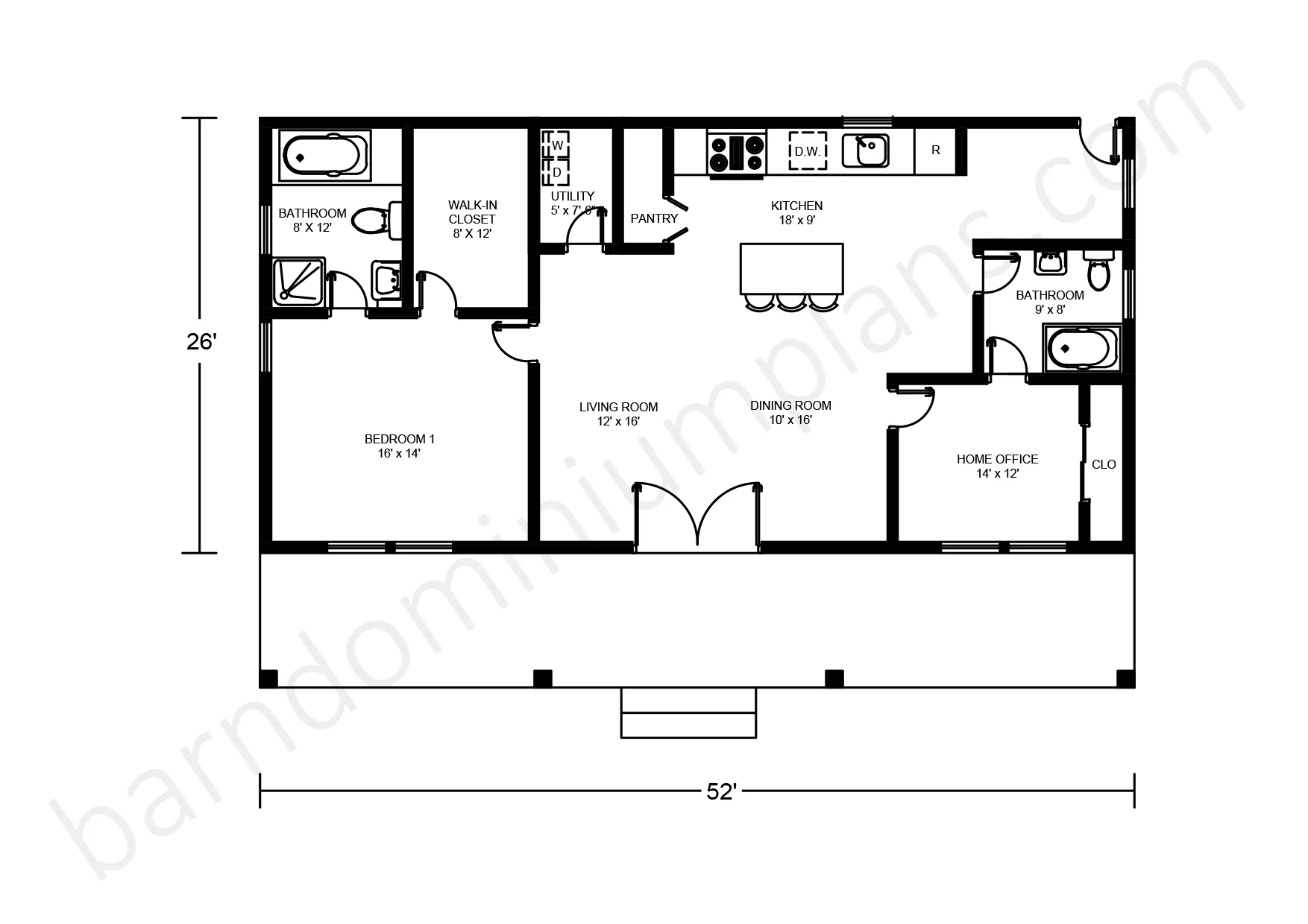 BCO-40049 Barndominium House Plan - Image 2
