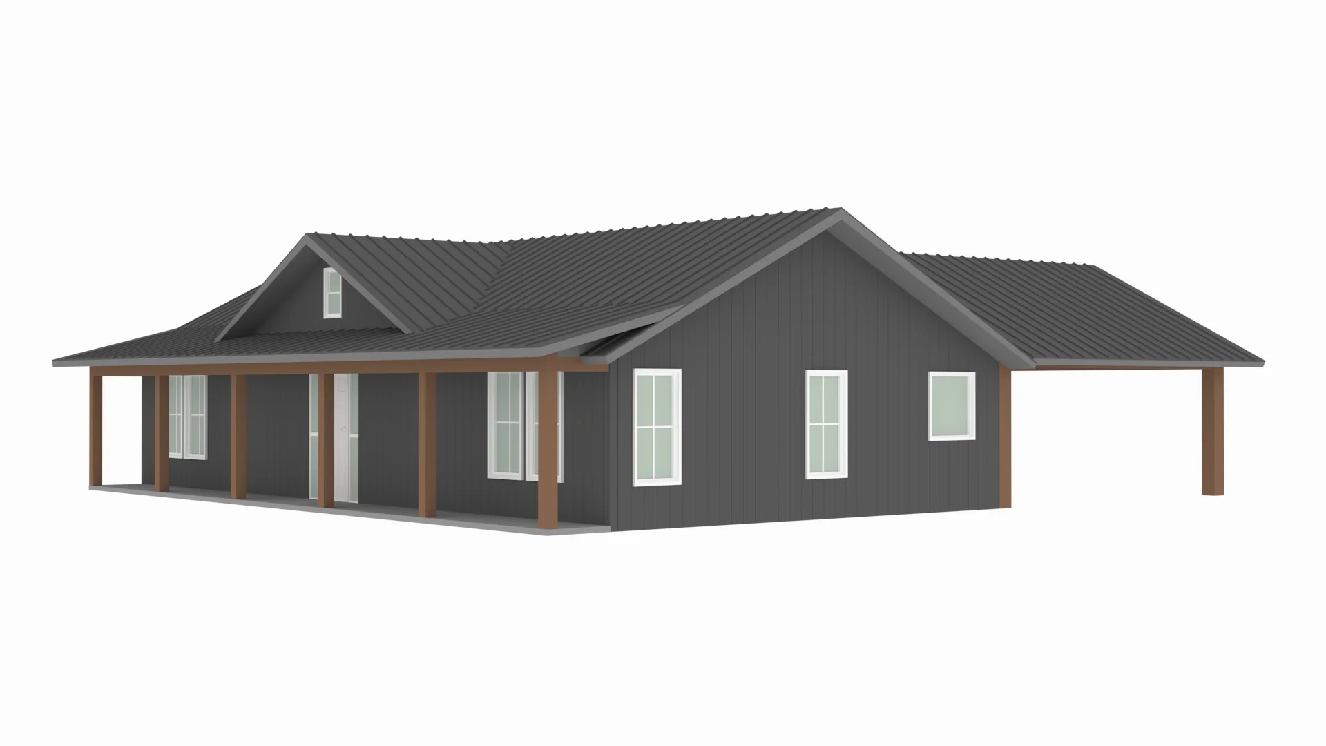 BCO-40067-W West Barndominium House Plan - Image 6