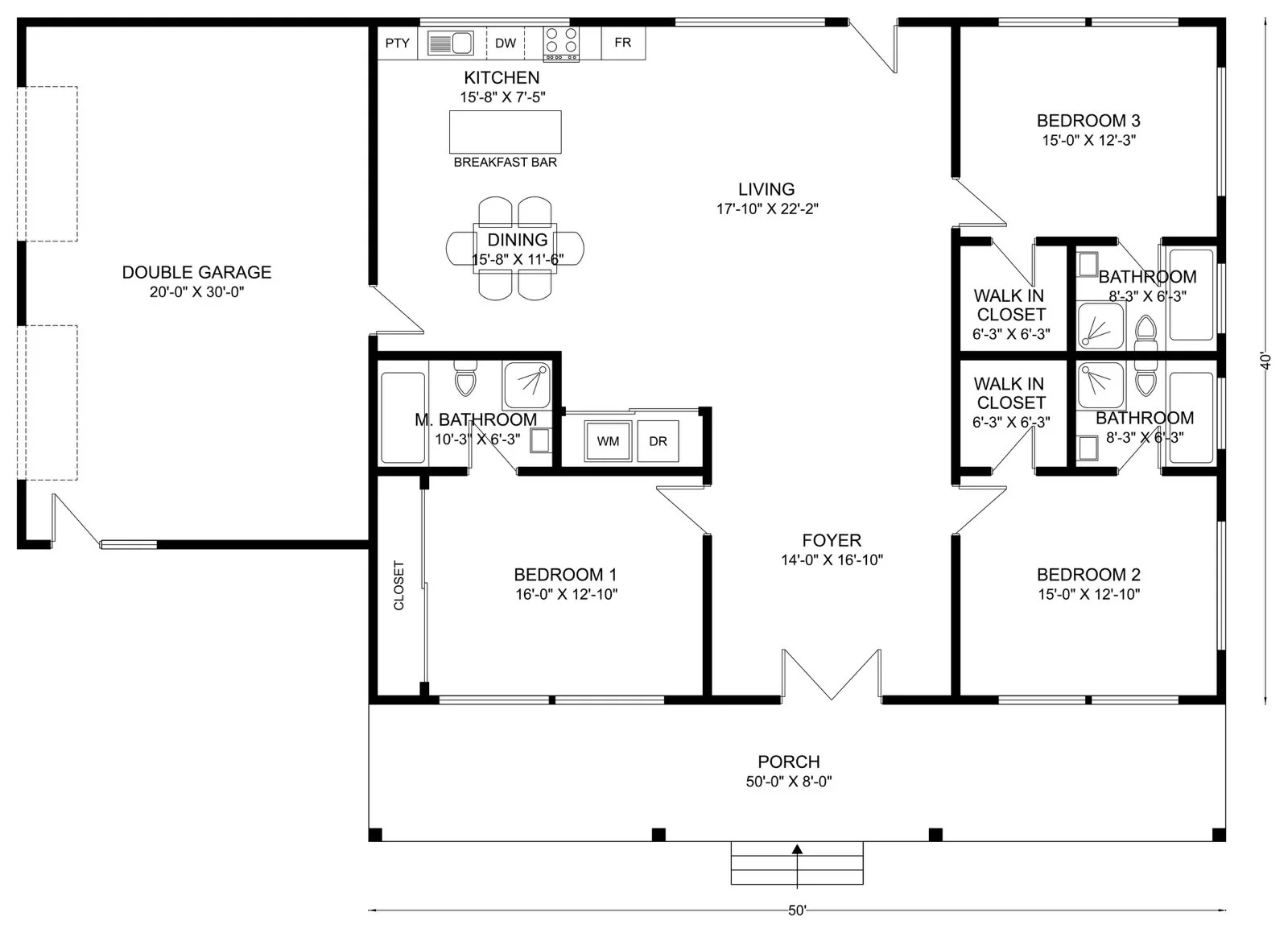 BCO-40082 Barndominium House Plan - Image 2
