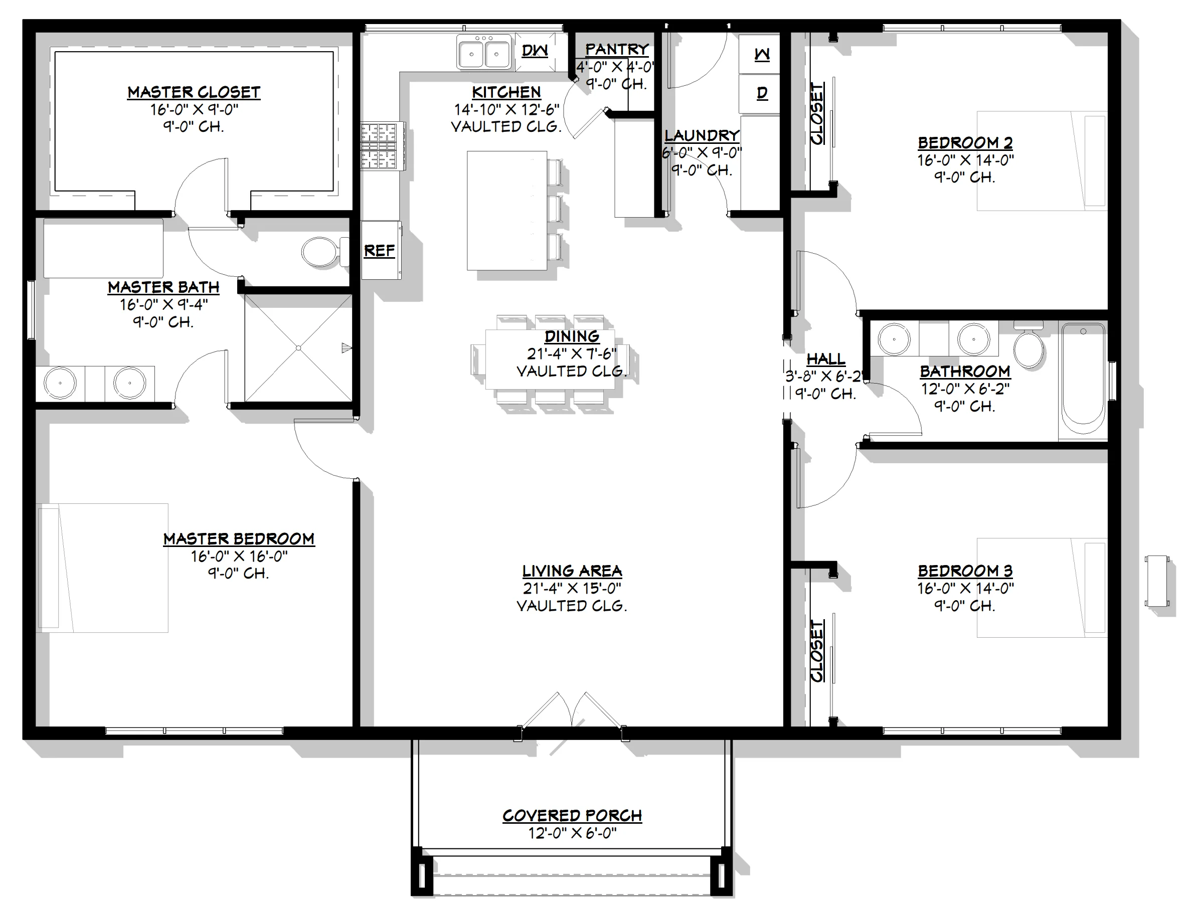 BCO-40091 Rodrigo Barndominium House Plan - Image 10