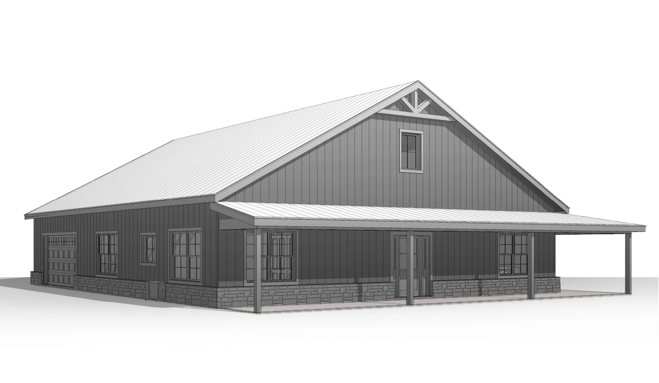BCO-40092-R Rhonda Barndominium House Plan - Image 10