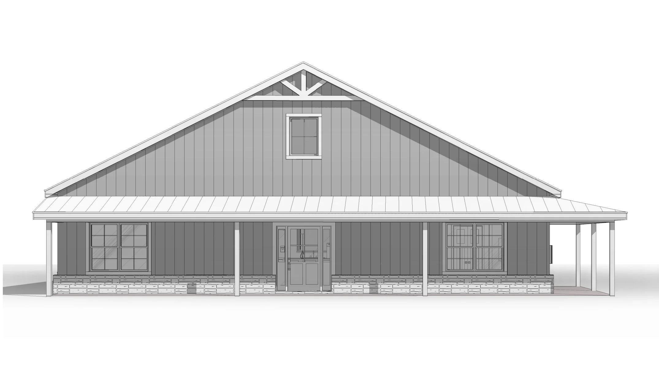 BCO-40092-R Rhonda Barndominium House Plan - Image 6