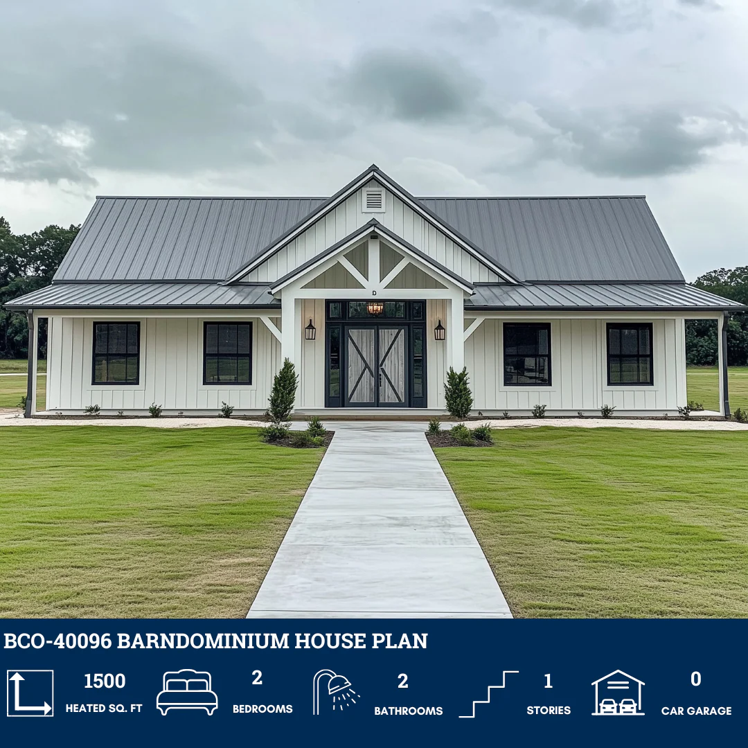 BCO-40096 Barndominium House Plan - Image 2