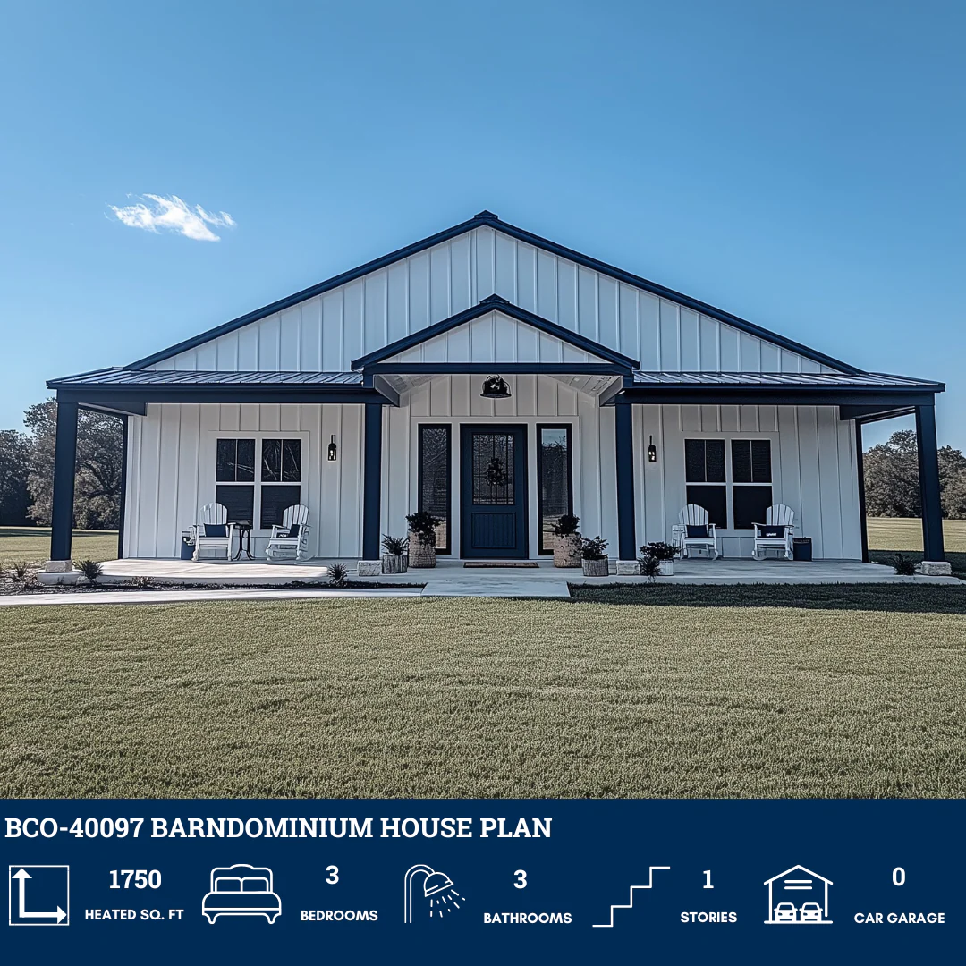 BCO-40097 Barndominium House Plan - Image 2