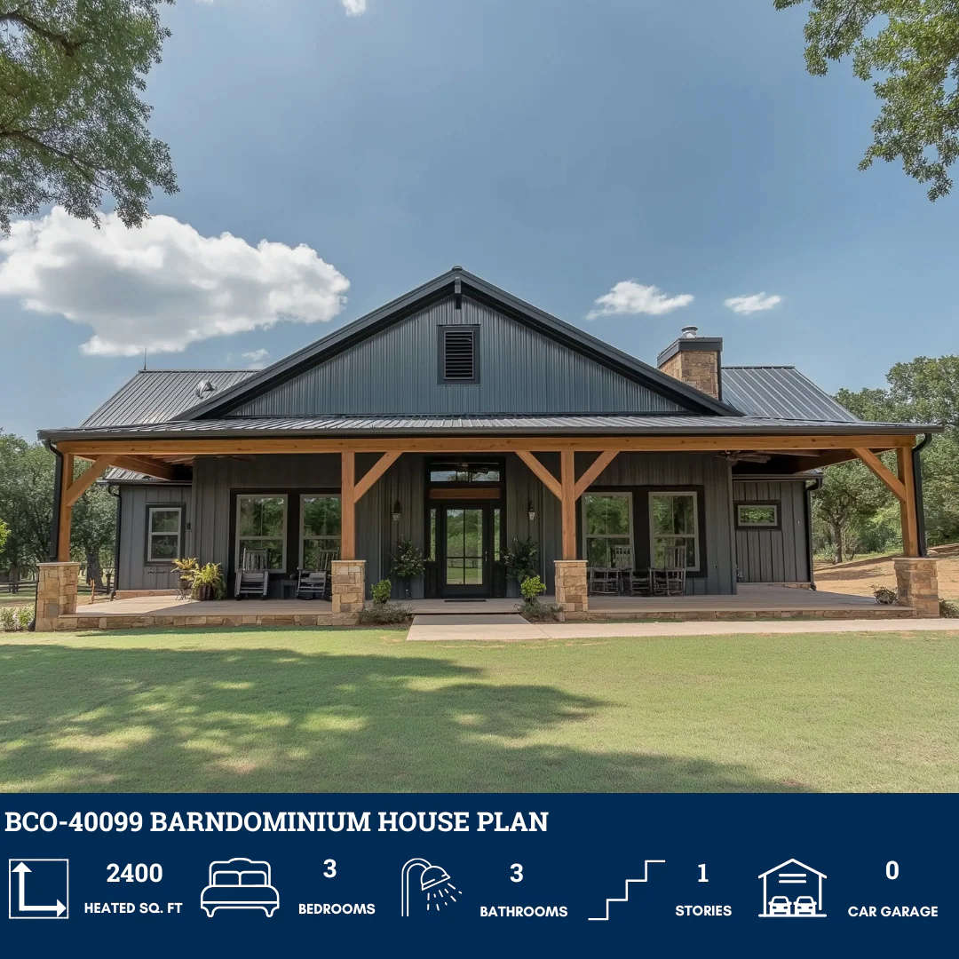 BCO-40099 Barndominium House Plan - Image 2
