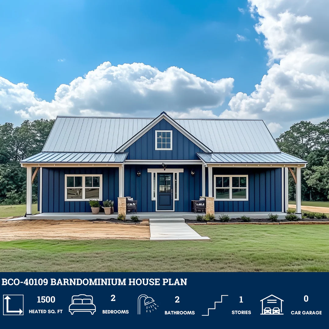 BCO-40109 Barndominium House Plan - Image 2