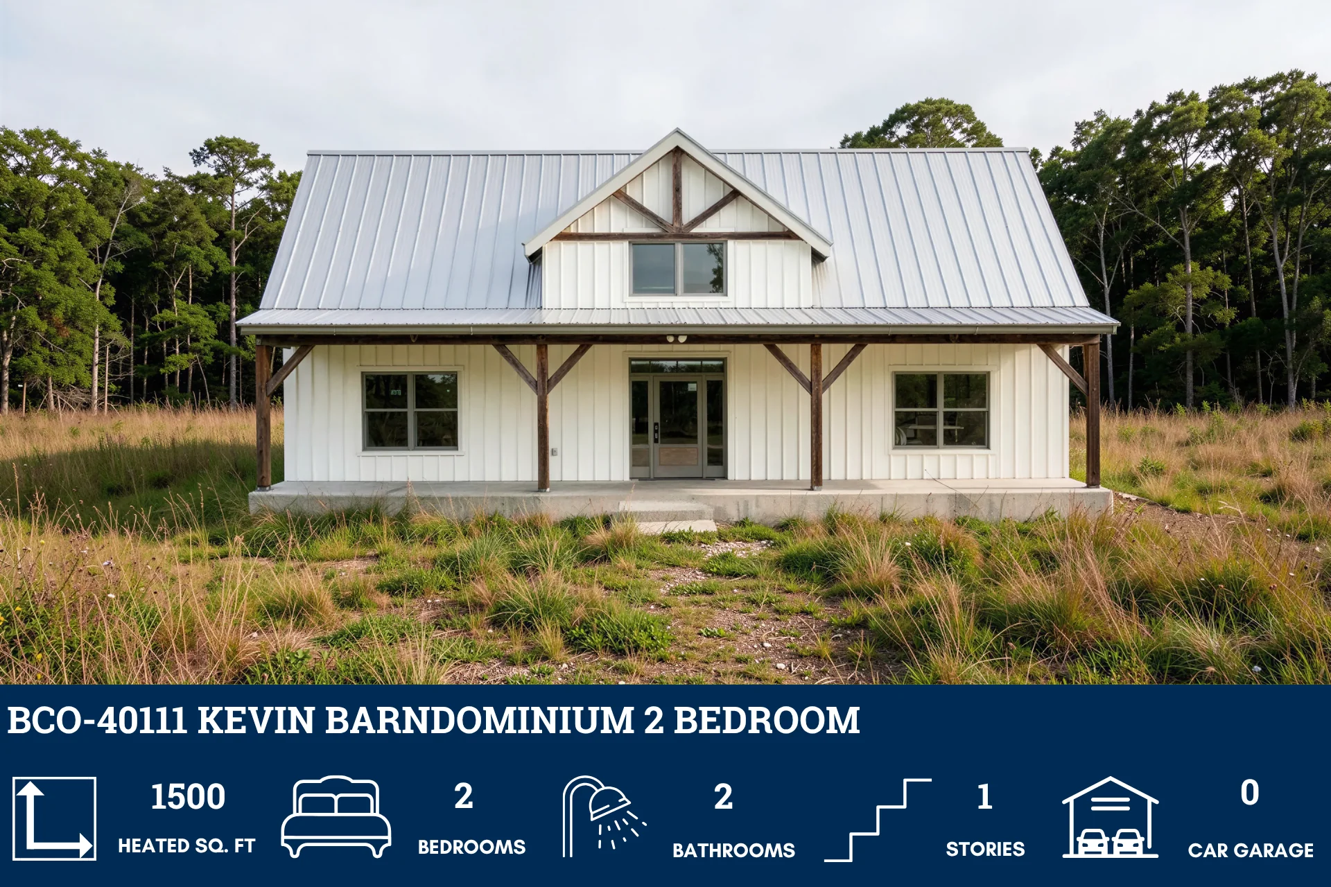 BCO-40111 Kevin Barndominium House Plan