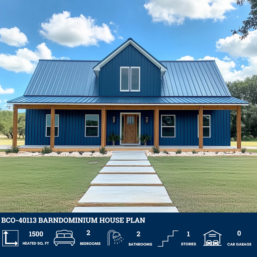 BCO-40113 Barndominium House Plan - Image 2