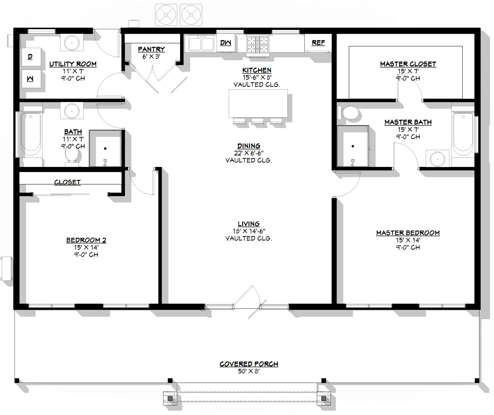 BCO-40122 Carl Barndominium House Plan - Image 11