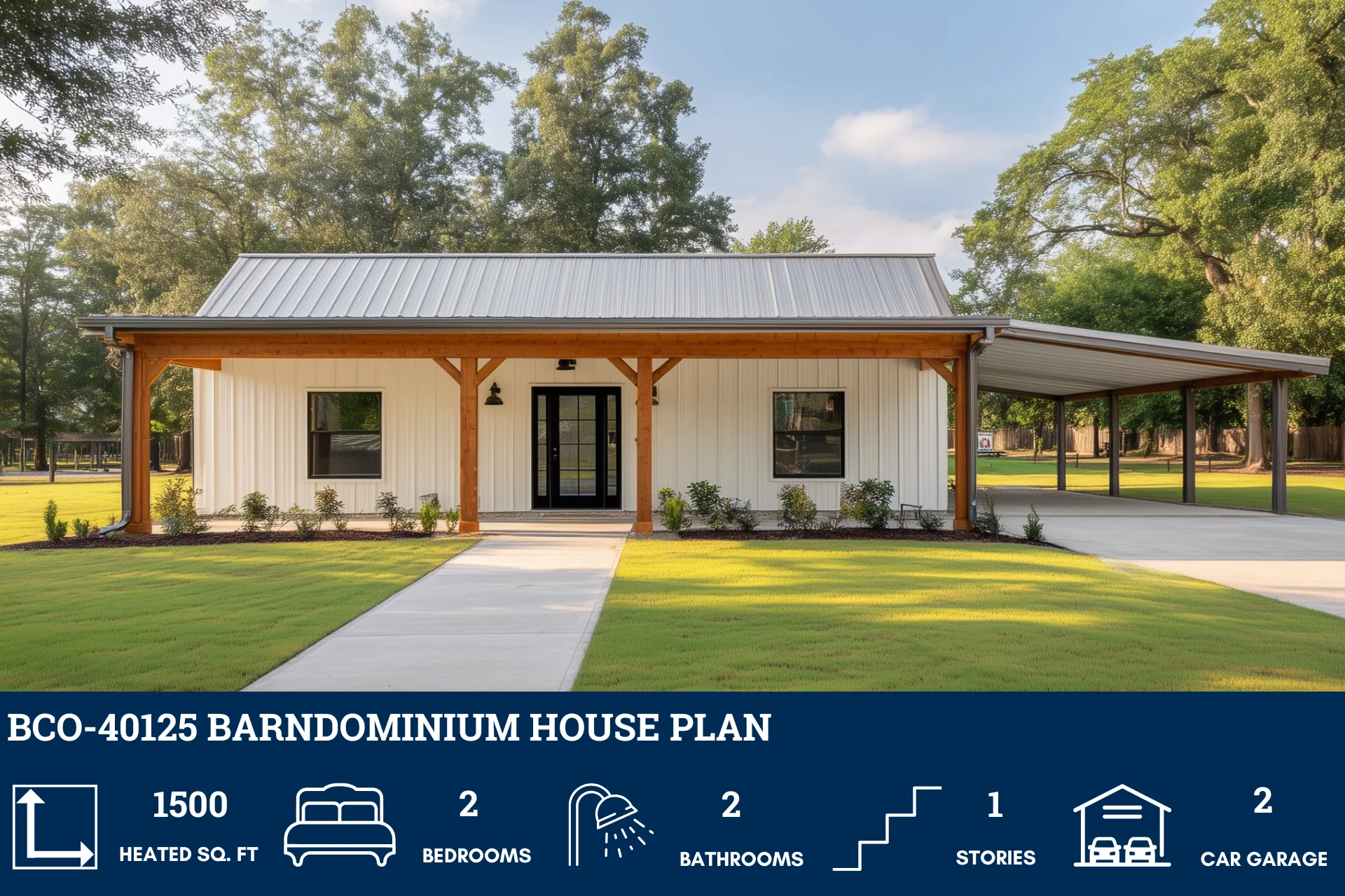 BCO-40125 Barndominium House Plan - Image 2