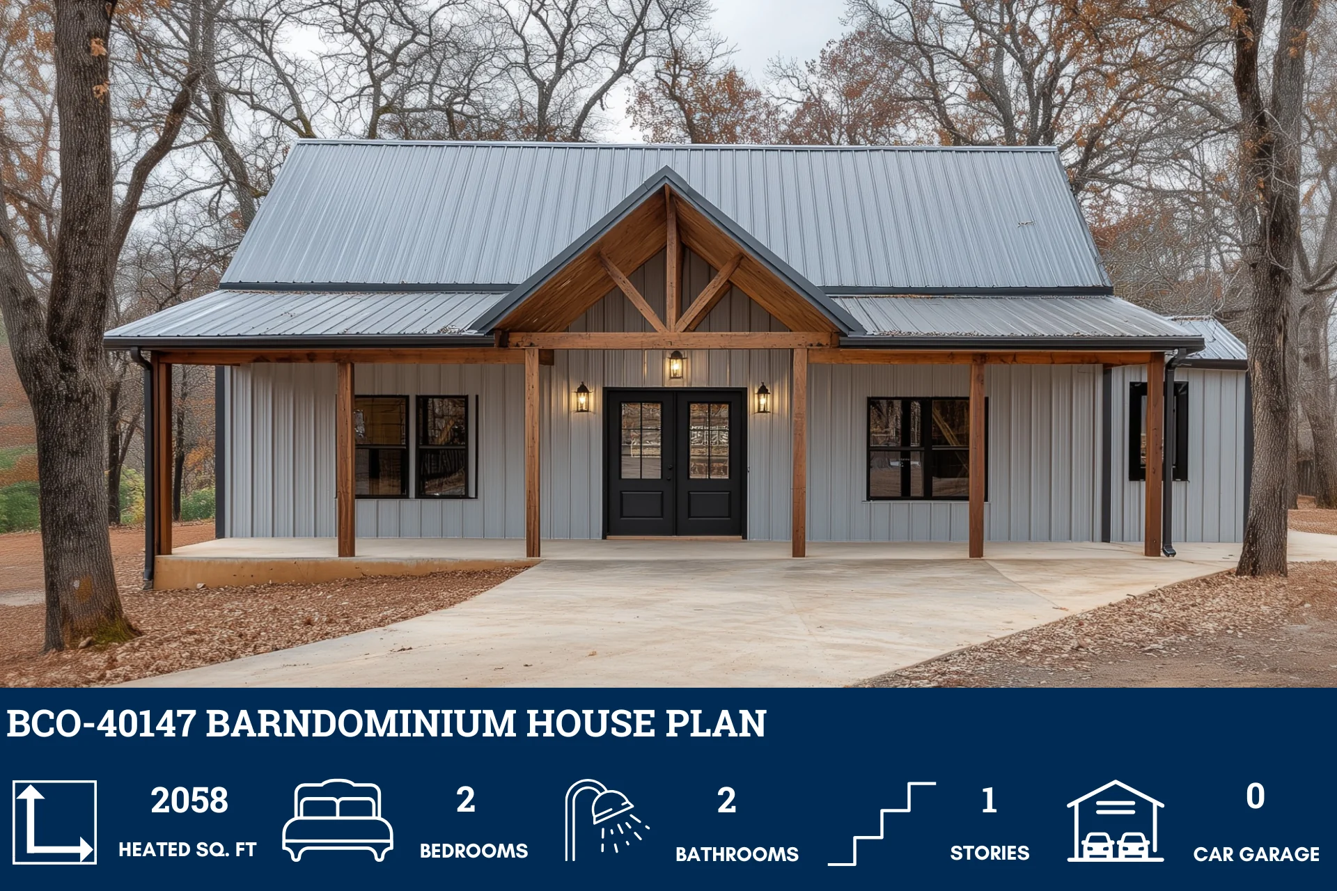 BCO-40147 Barndominium House Plan - Image 2
