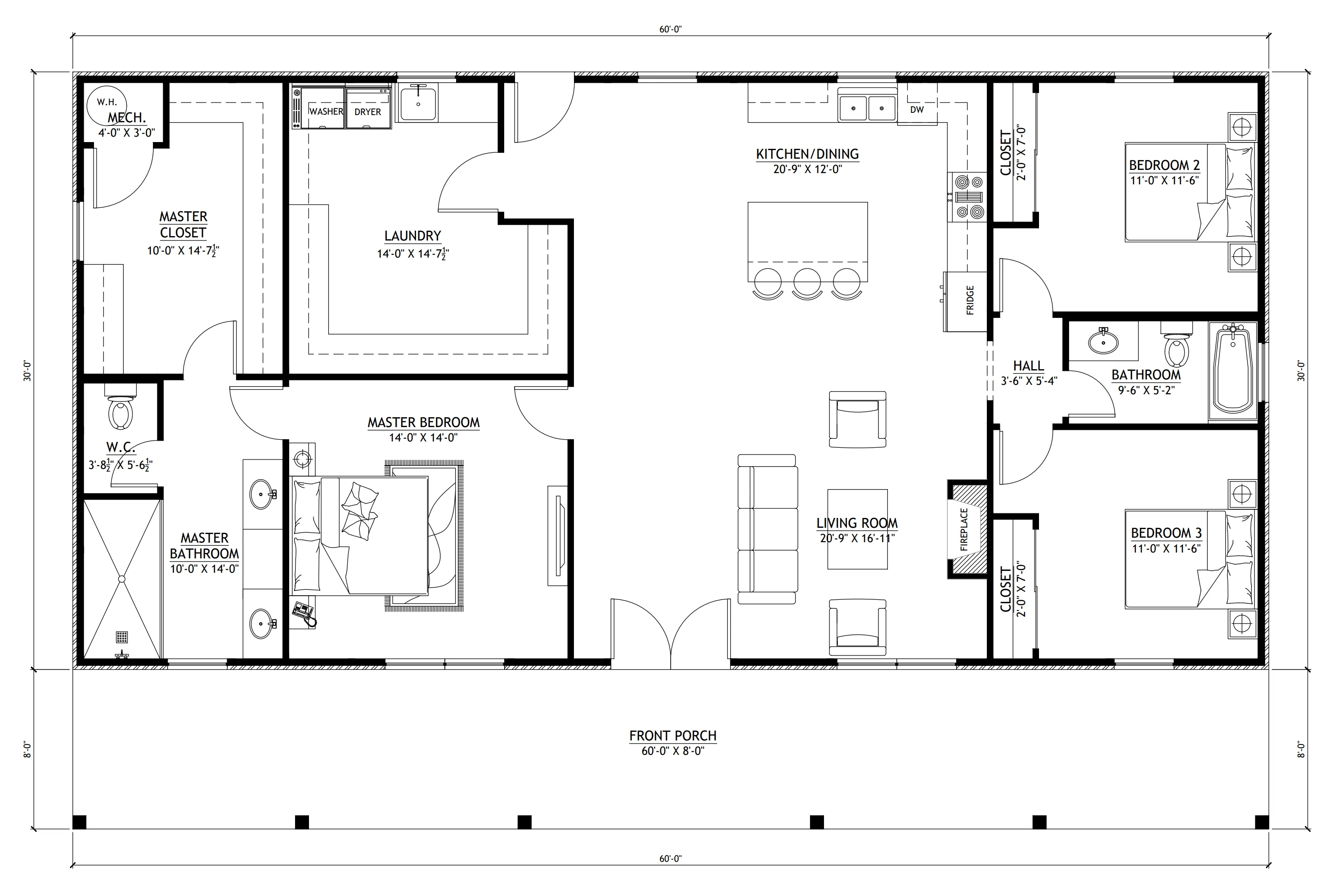 BCO-40154-L Linsey Barndominium House Plan - Image 9