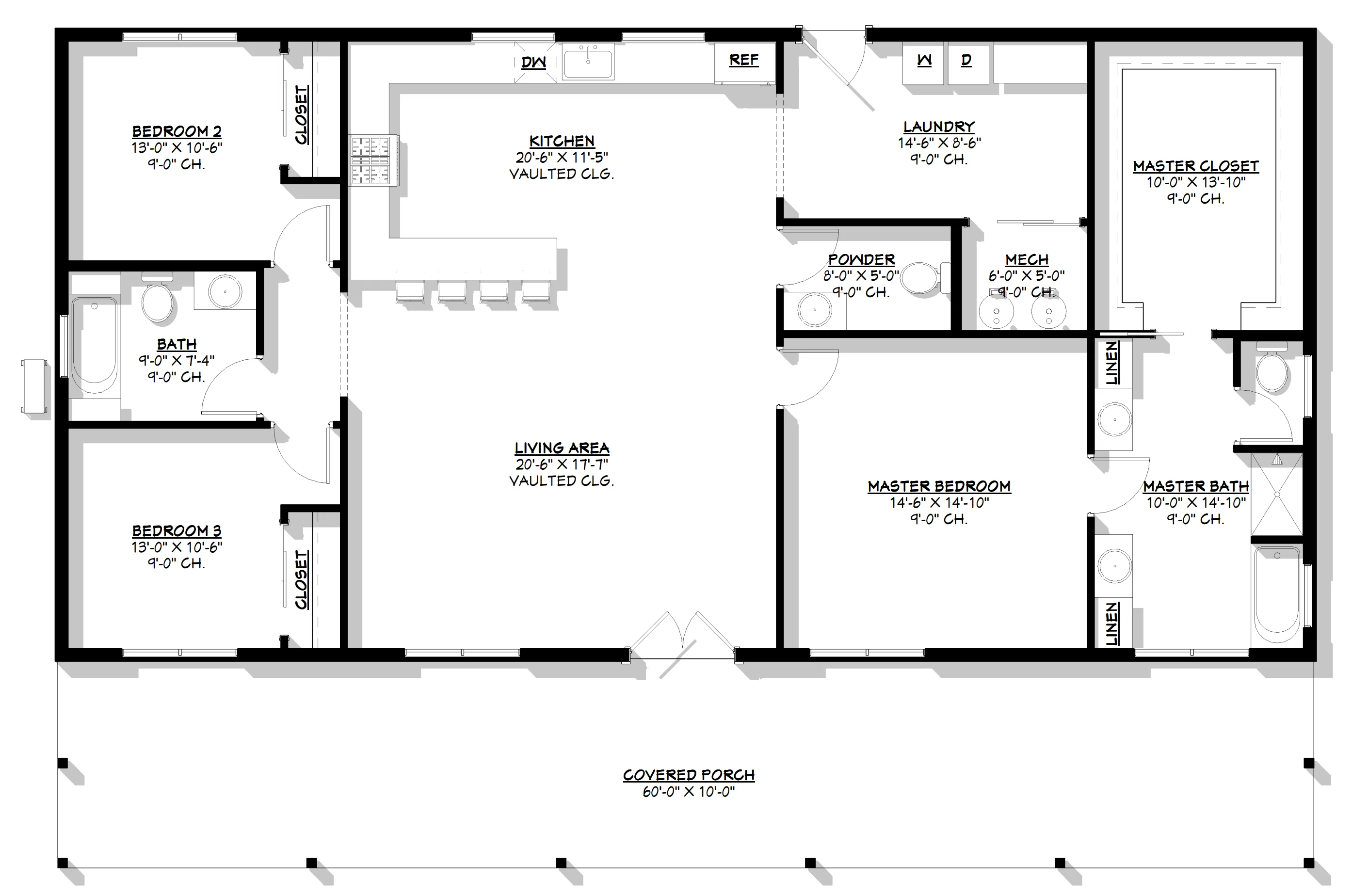 BCO-40154 Layla Barndominium House Plan - Image 12