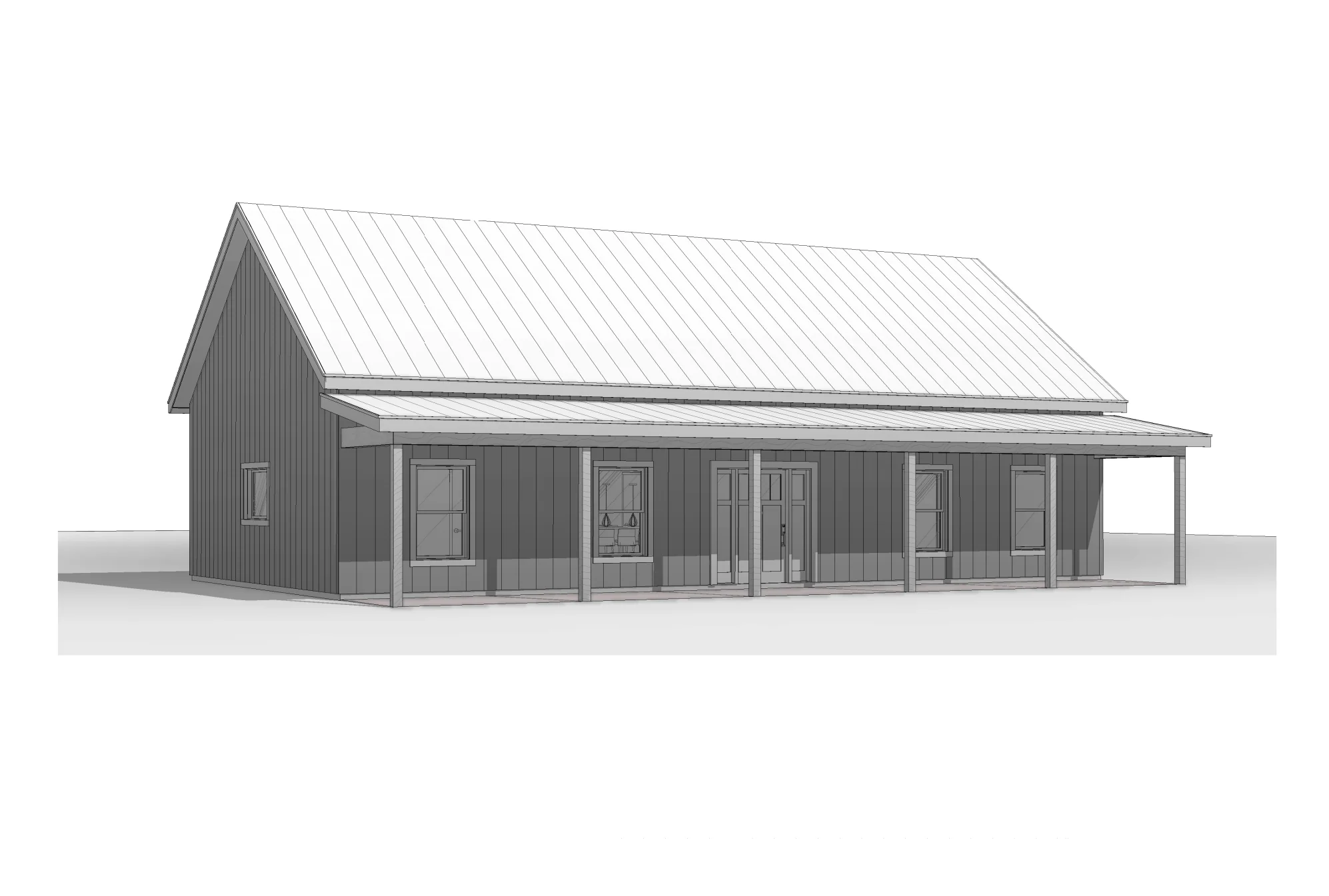 BCO-40156 Emily Barndominium House Plan - Image 14