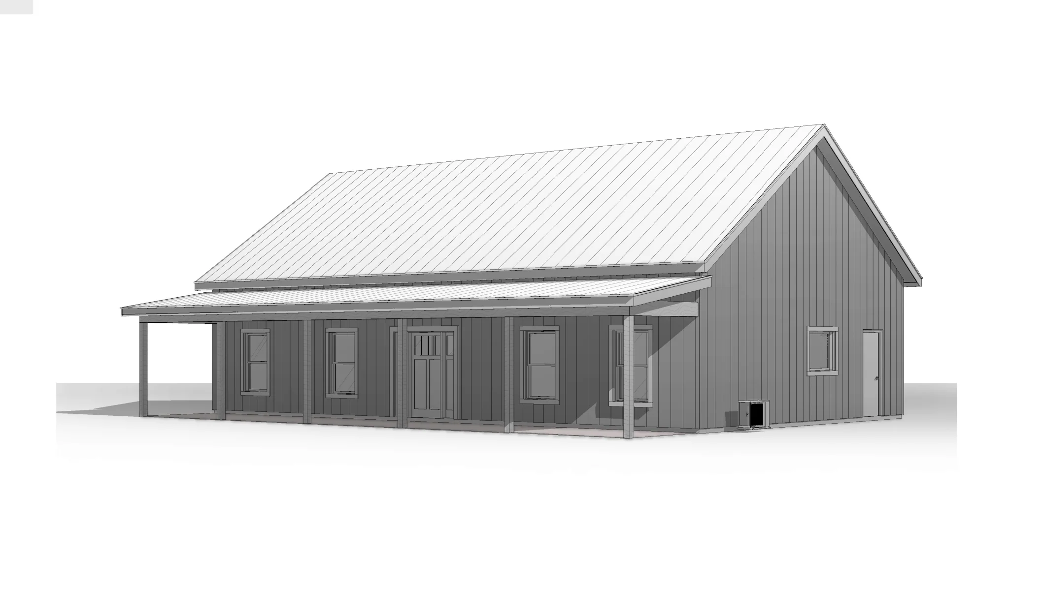 BCO-40156 Emily Barndominium House Plan - Image 17