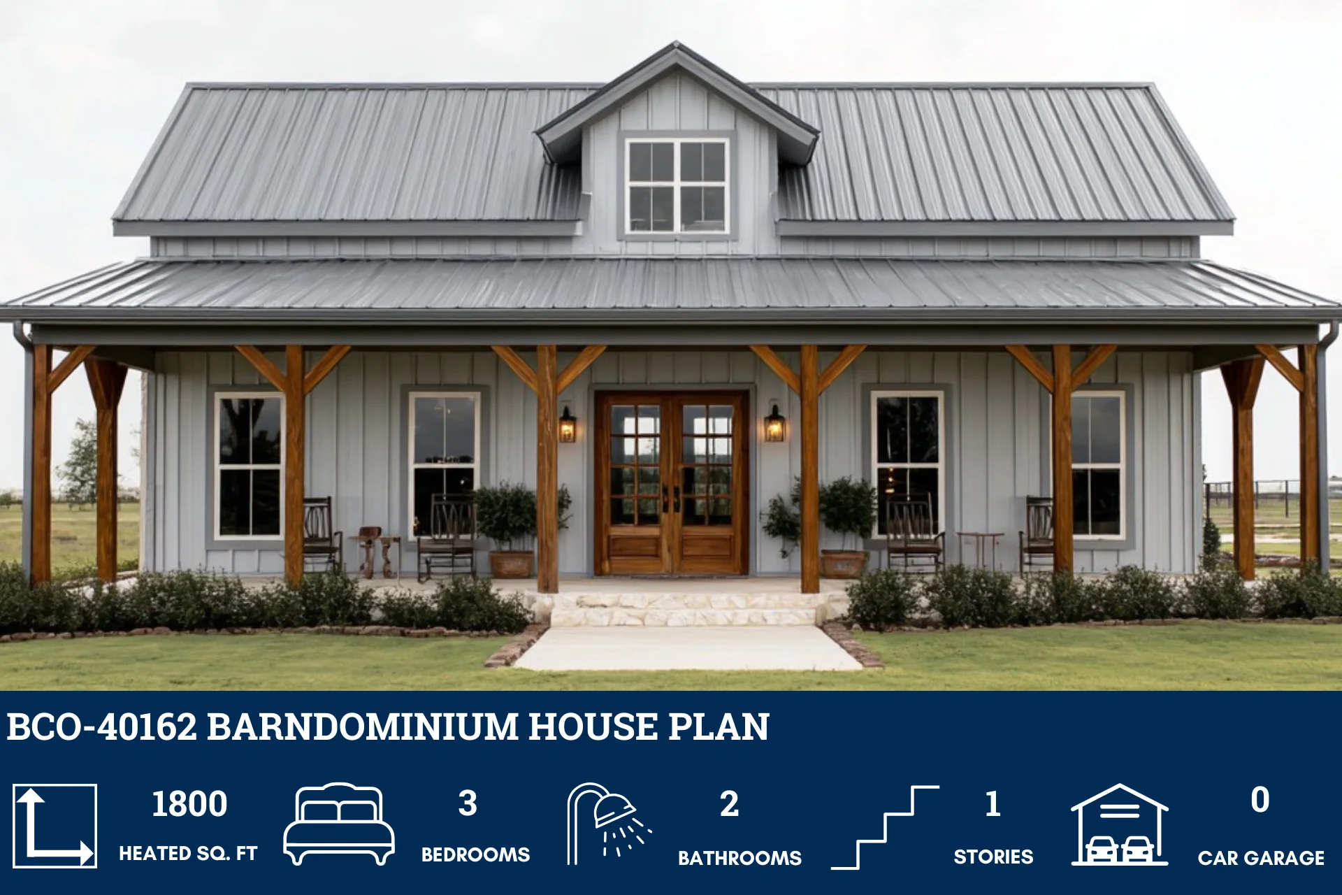 BCO-40162 Marsha Barndominium House Plan - Image 2