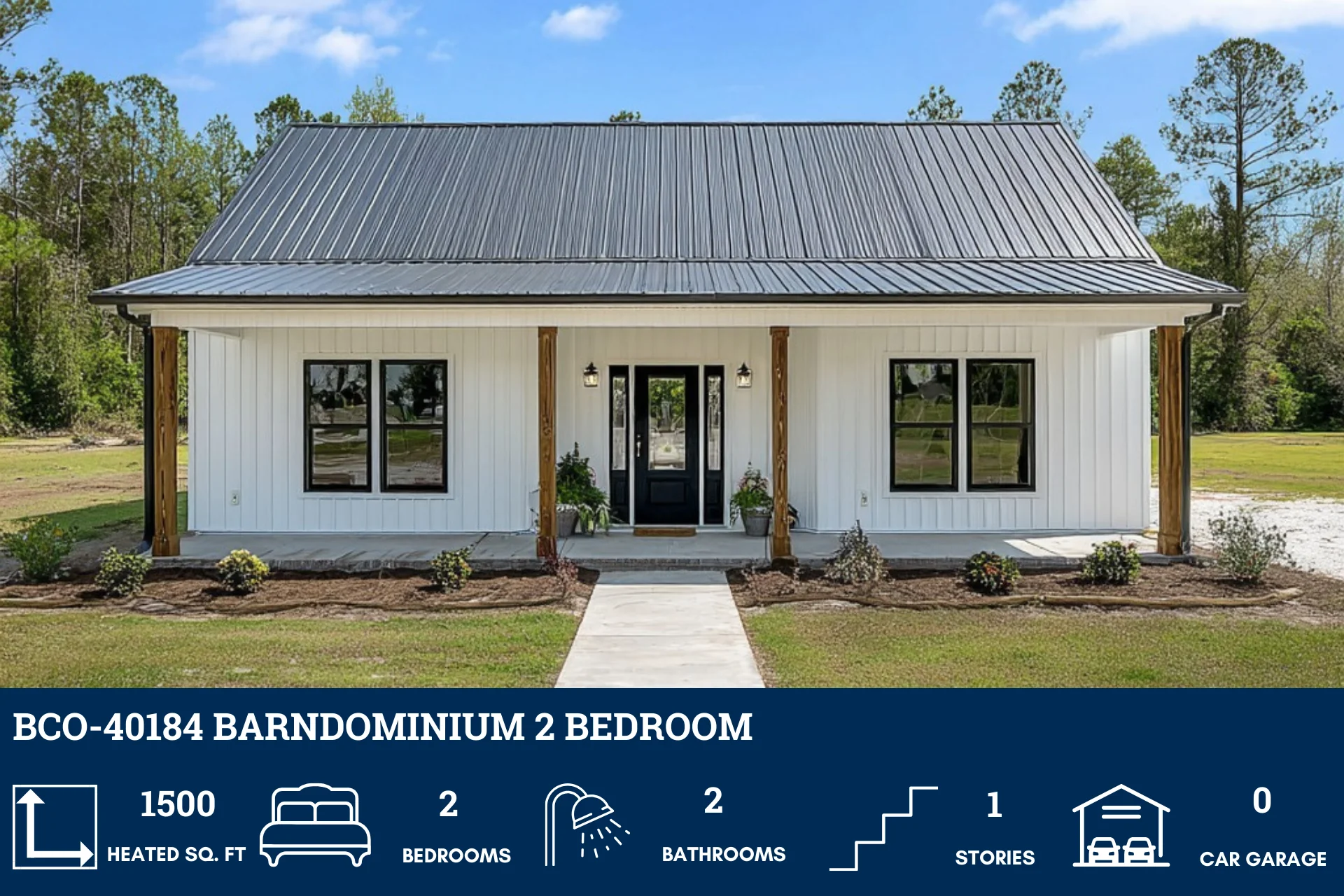 BCO-40184 Barndominium House Plan - Image 2