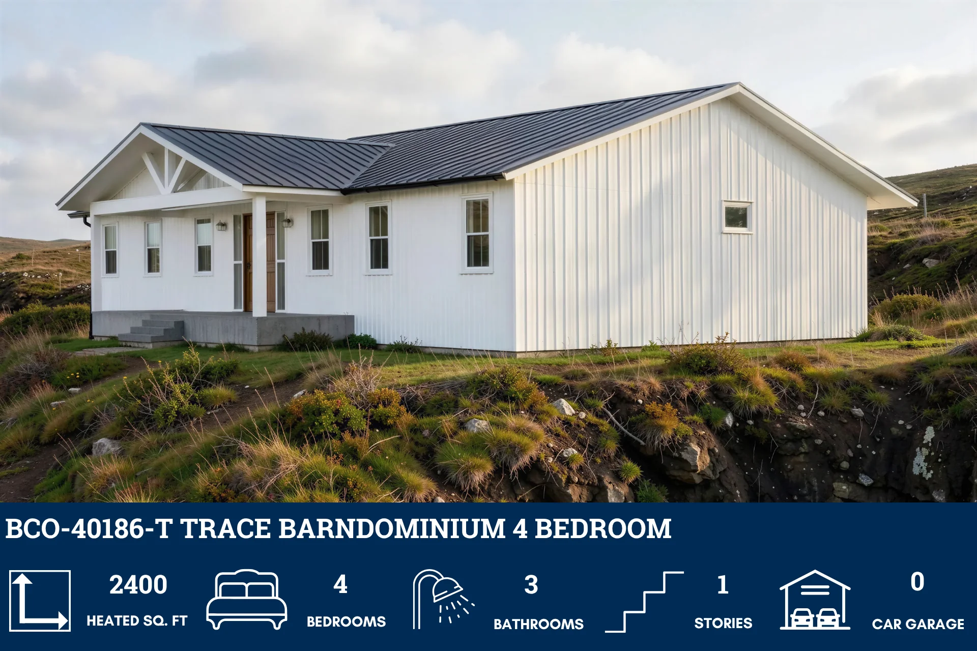 BCO-40186-T Trace Barndominium House Plan - Image 2