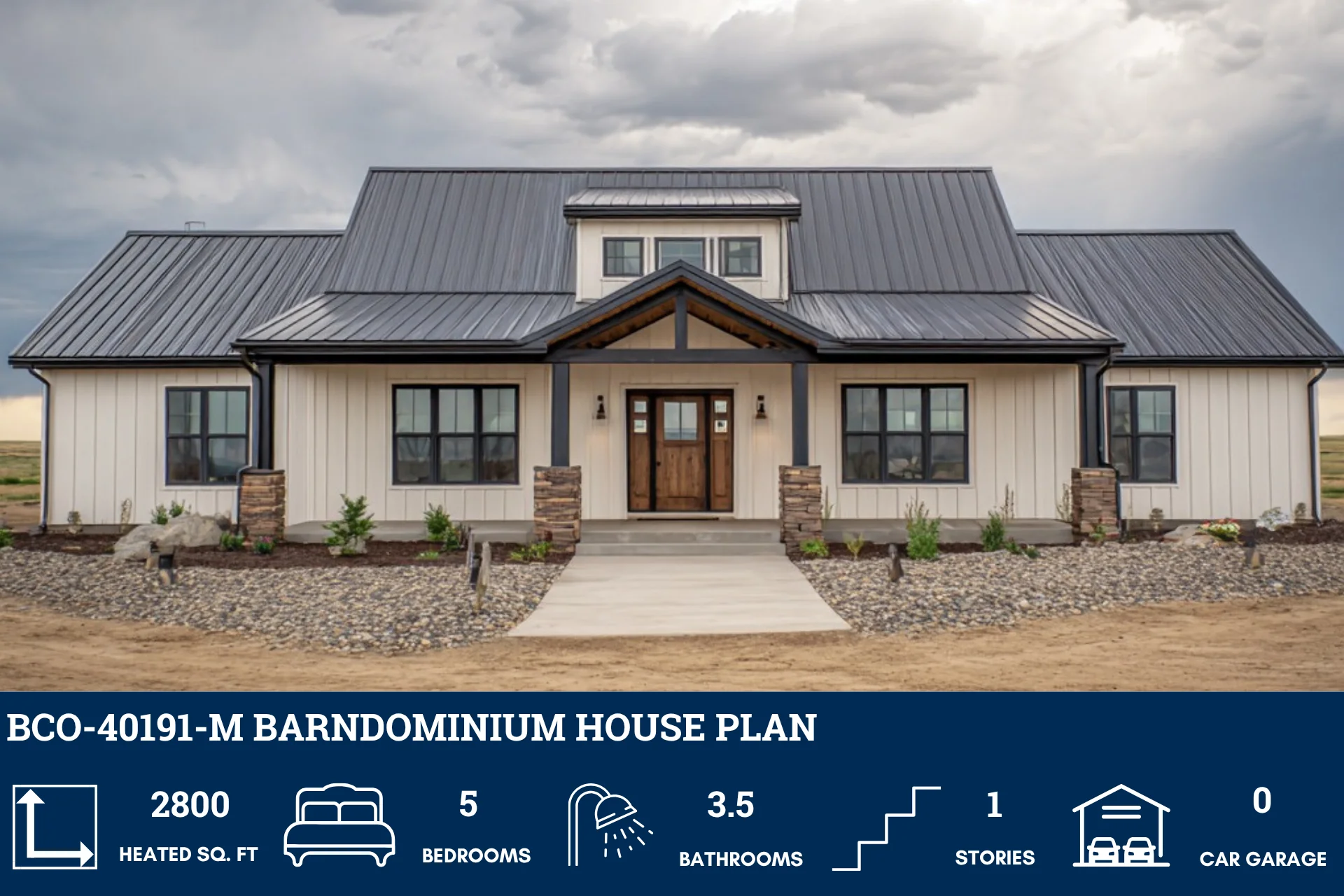 BCO-40191-M Barndominium House Plan - Image 2