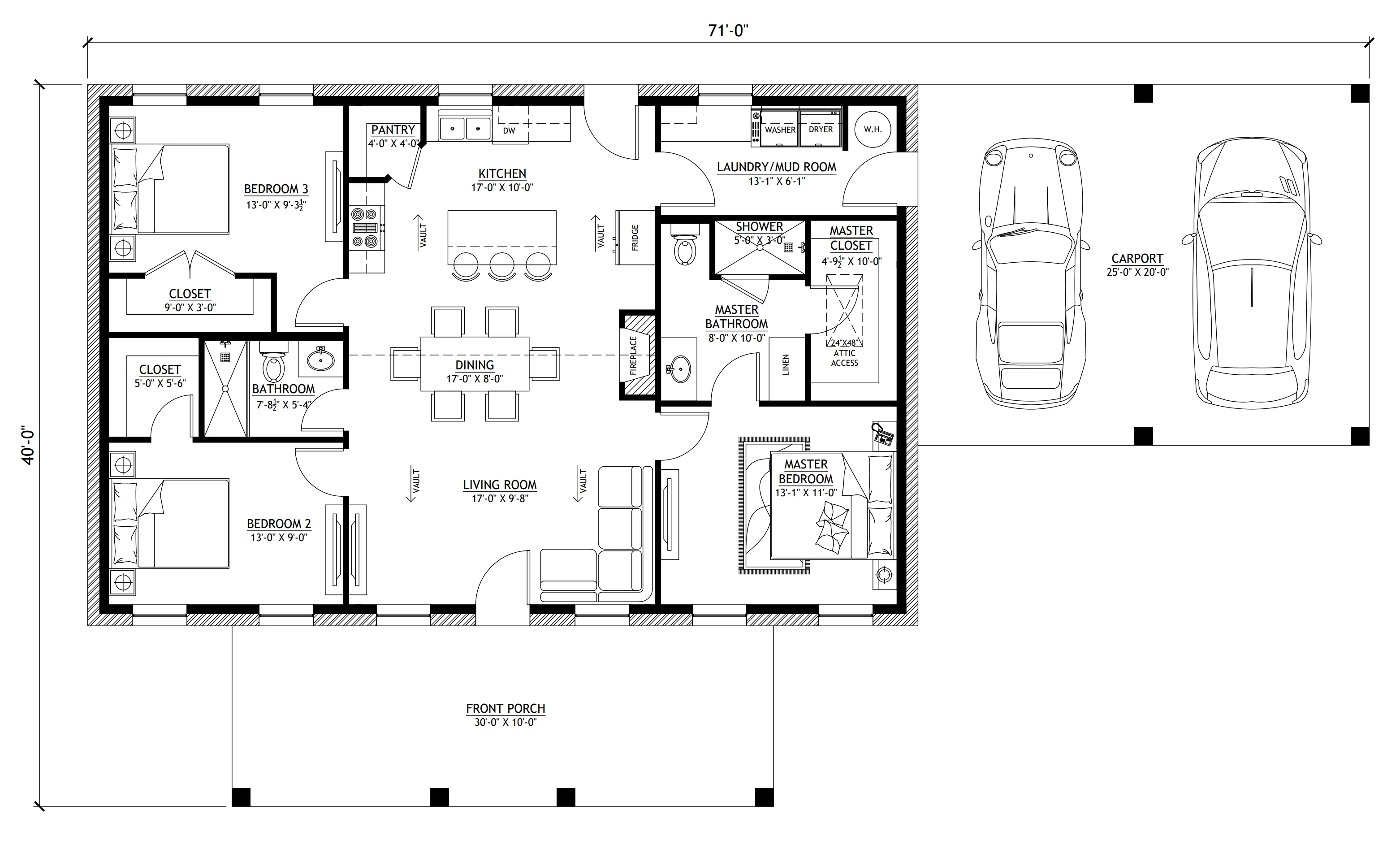 BCO-40199-T Tanya Barndominium House Plan - Image 9