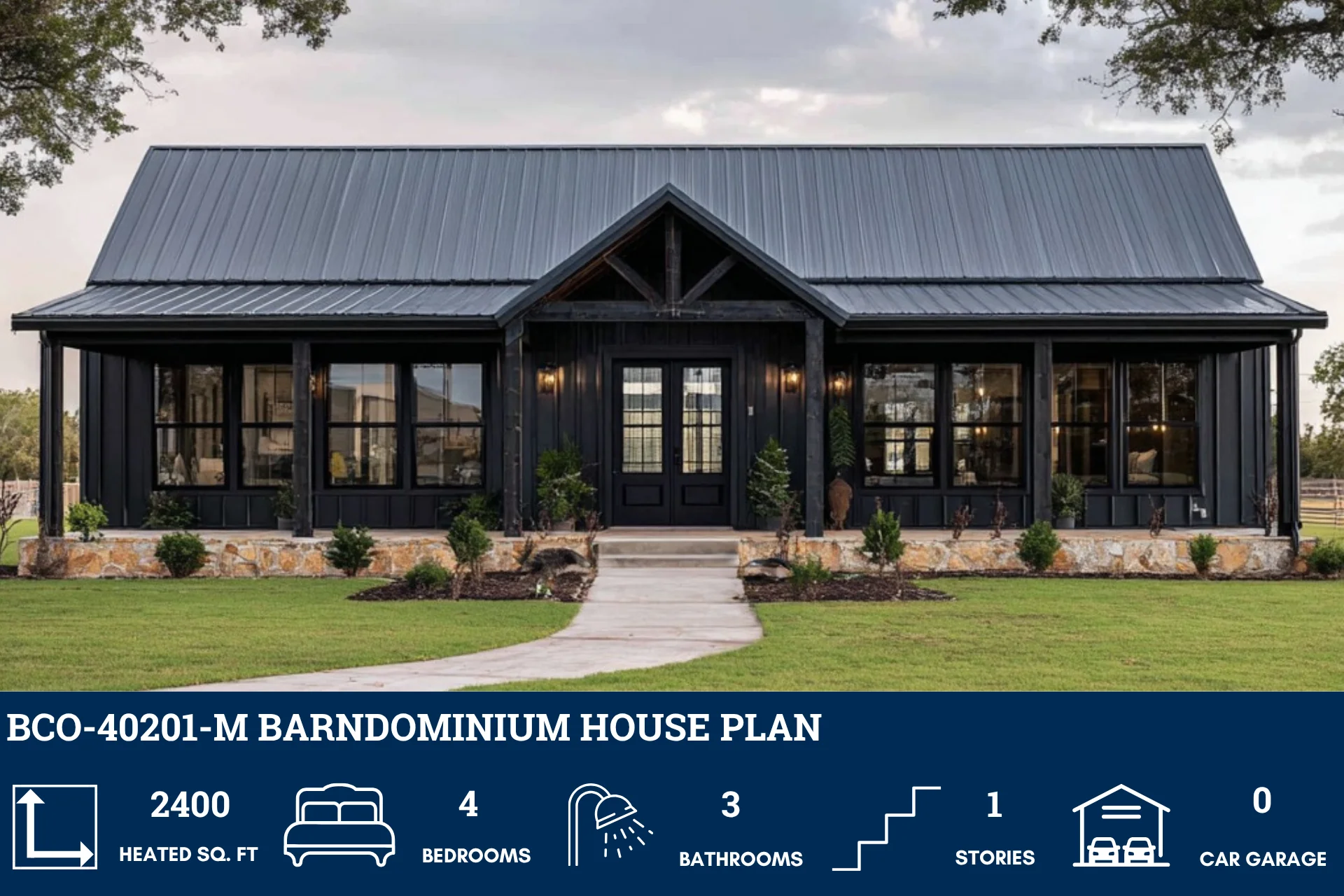 BCO-40201-M Barndominium House Plan - Image 2