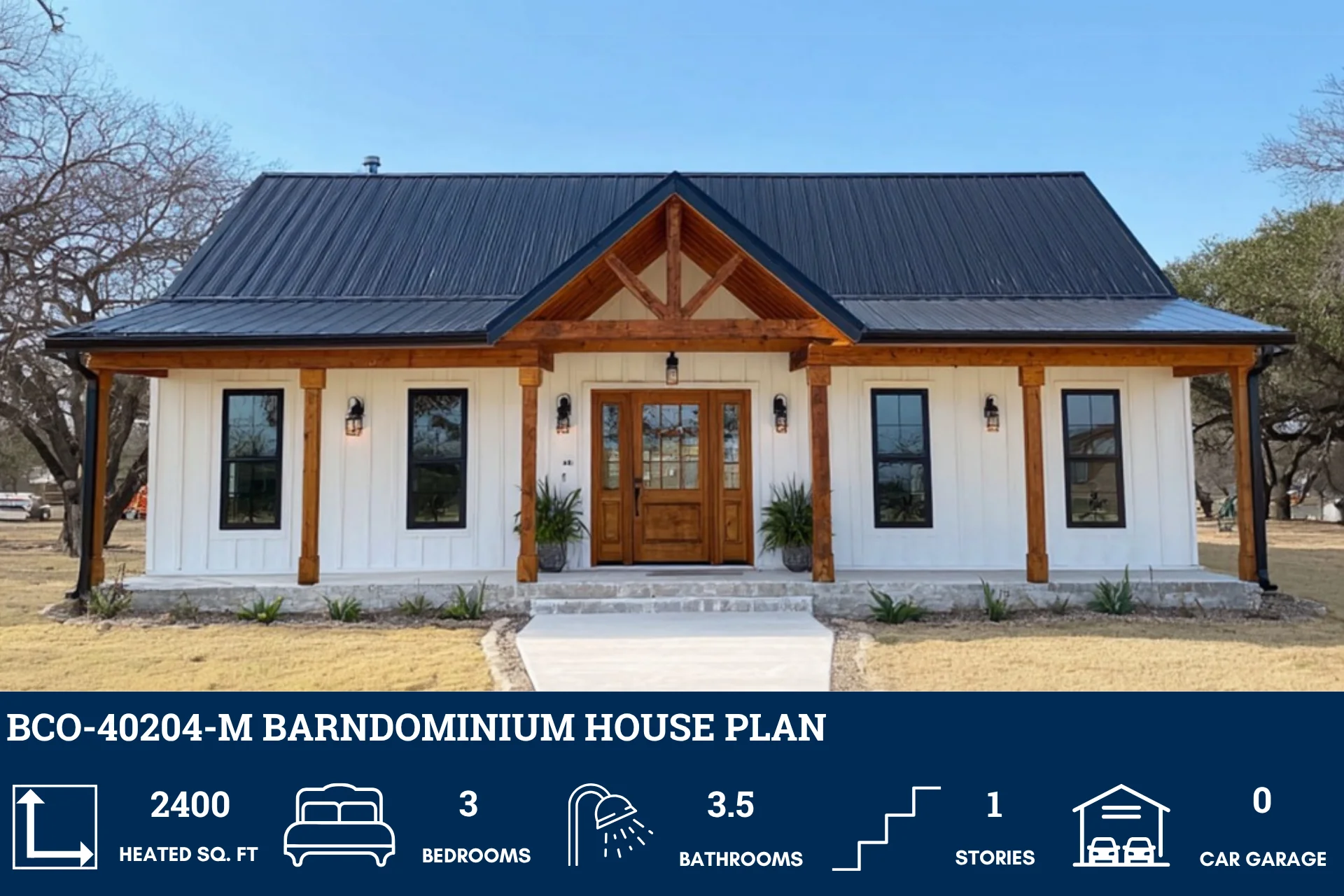 BCO-40204-M Barndominium House Plan - Image 2