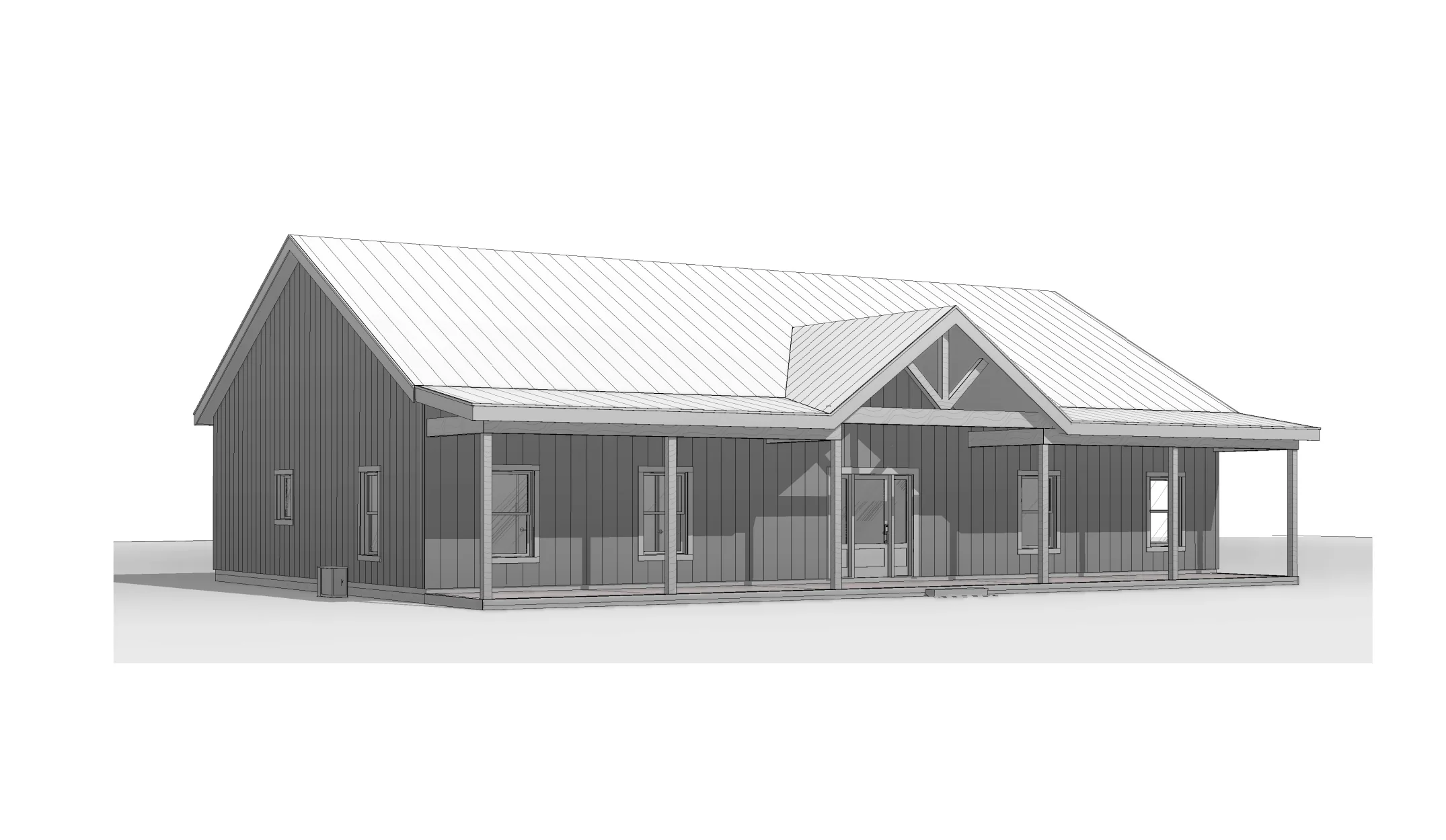 BCO-40204 Samuel Barndominium House Plan - Image 14