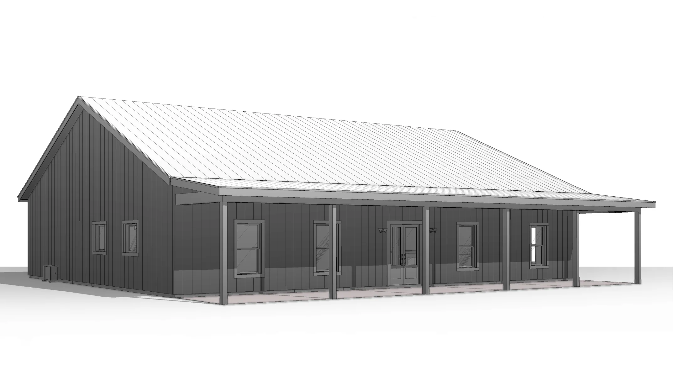 BCO-40205 Barry Barndominium House Plan - Image 11