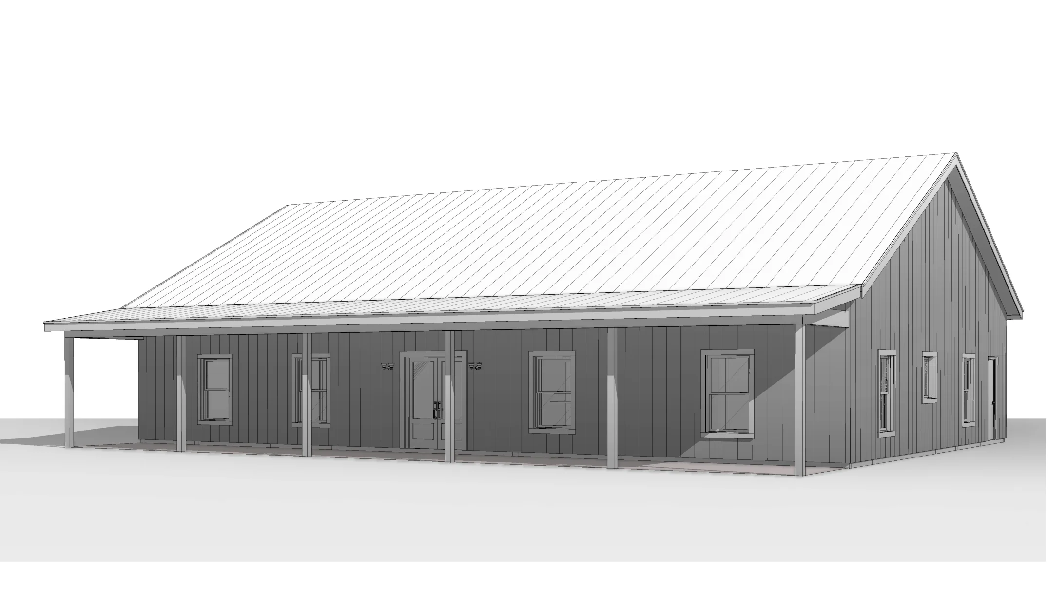 BCO-40205 Barry Barndominium House Plan - Image 8