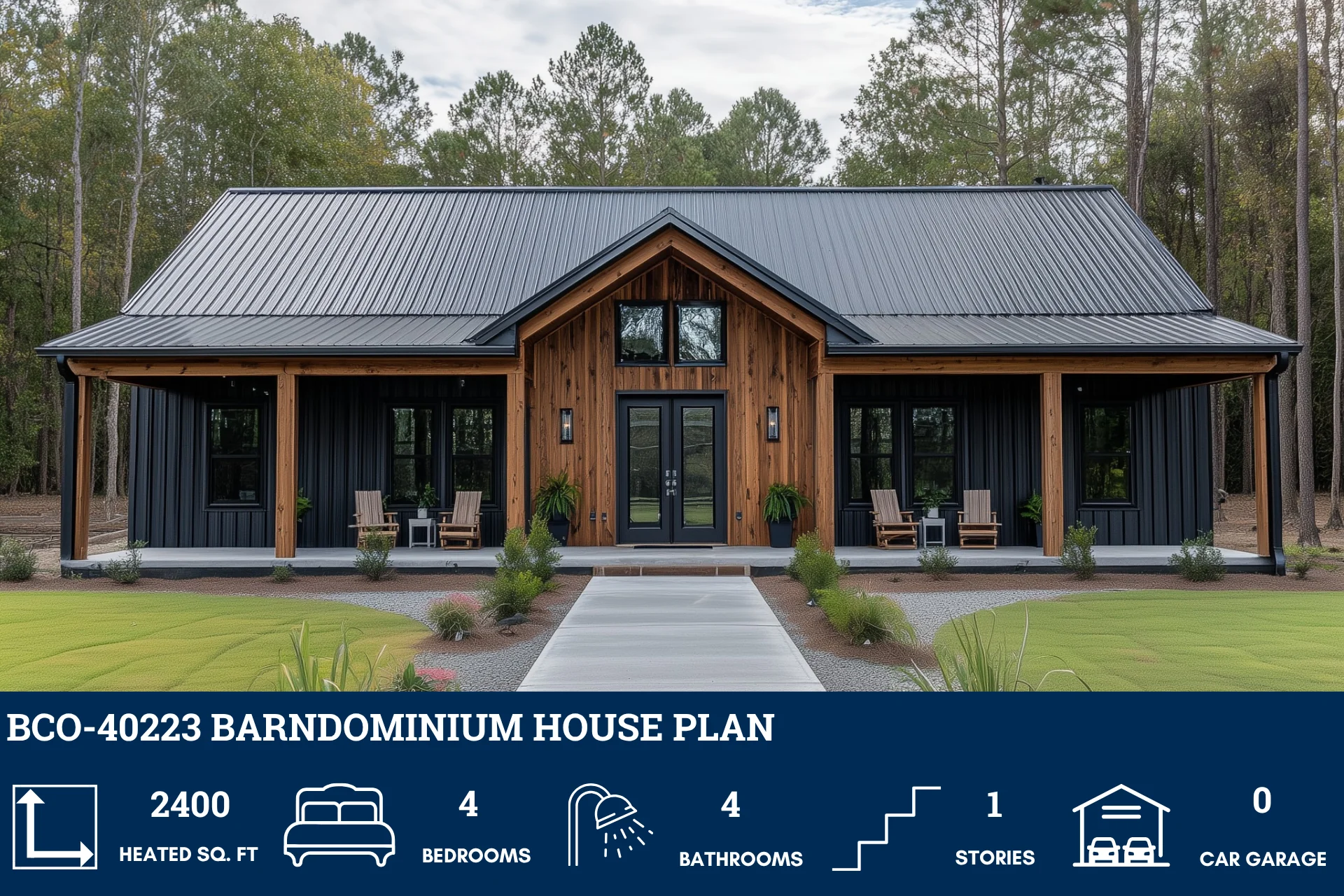 BCO-40223 Barndominium House Plan - Image 2