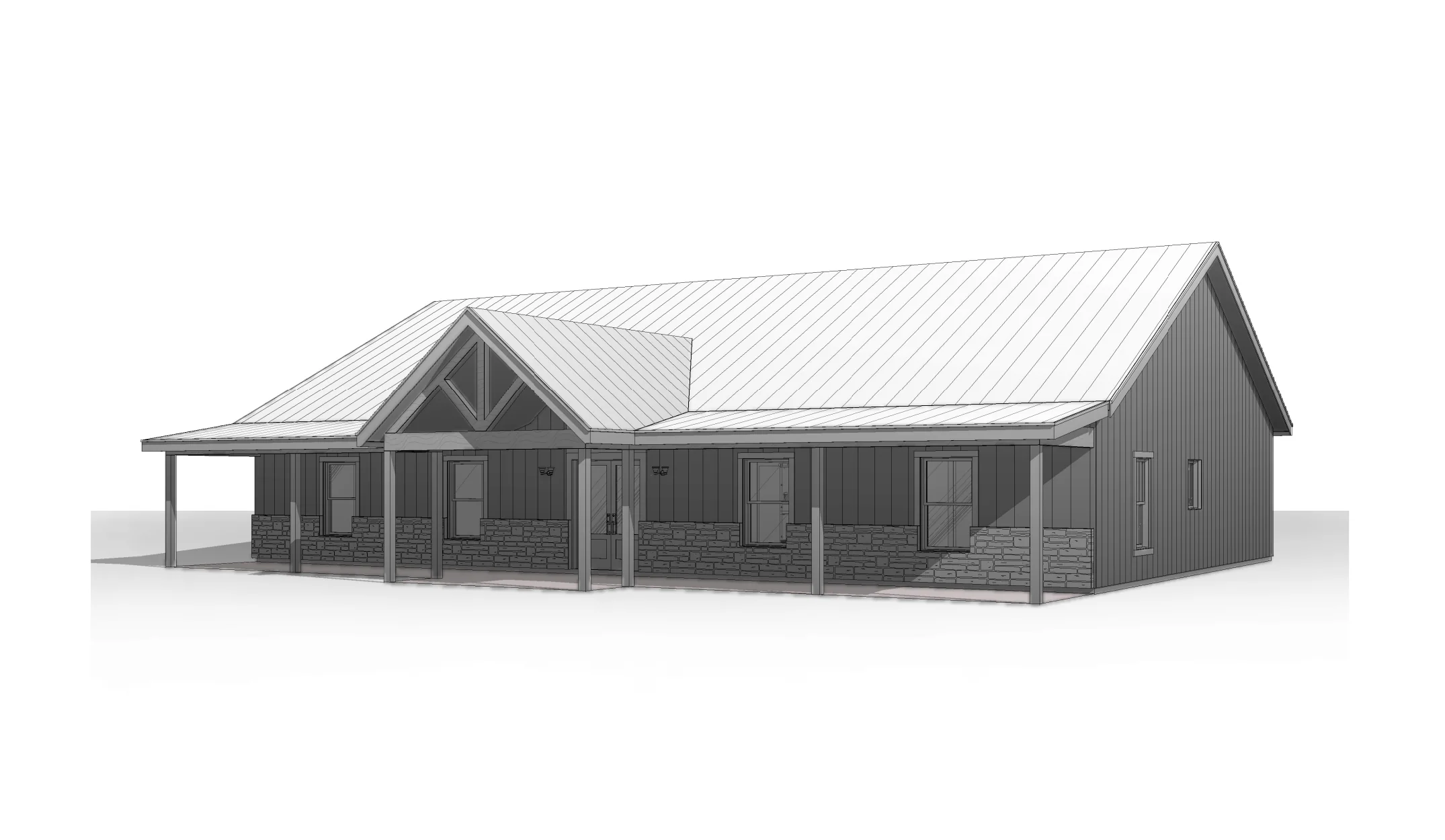 BCO-40224 Leah Barndominium House Plan - Image 11