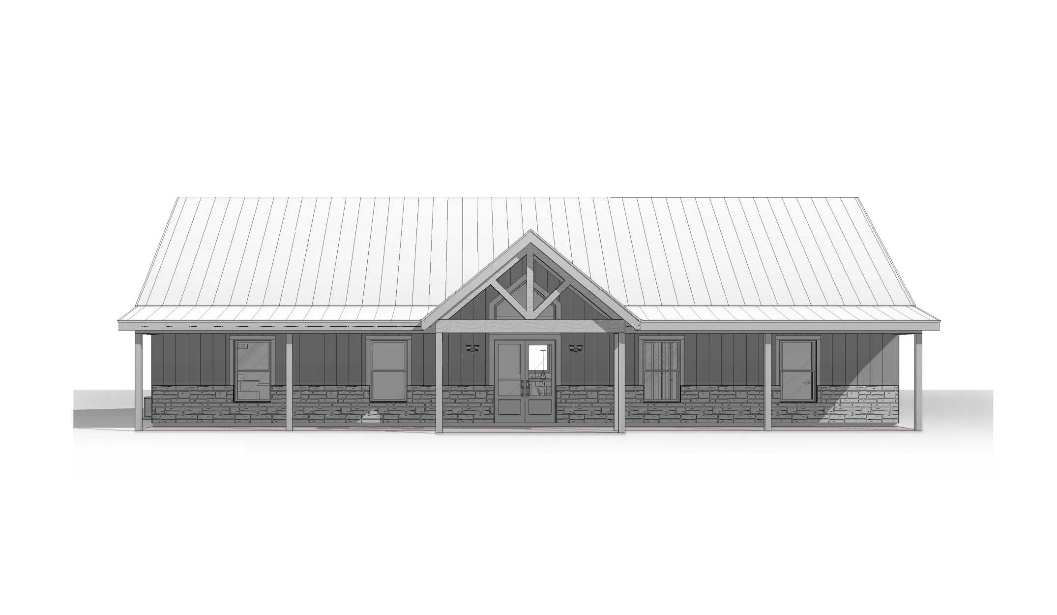 BCO-40224 Leah Barndominium House Plan - Image 7