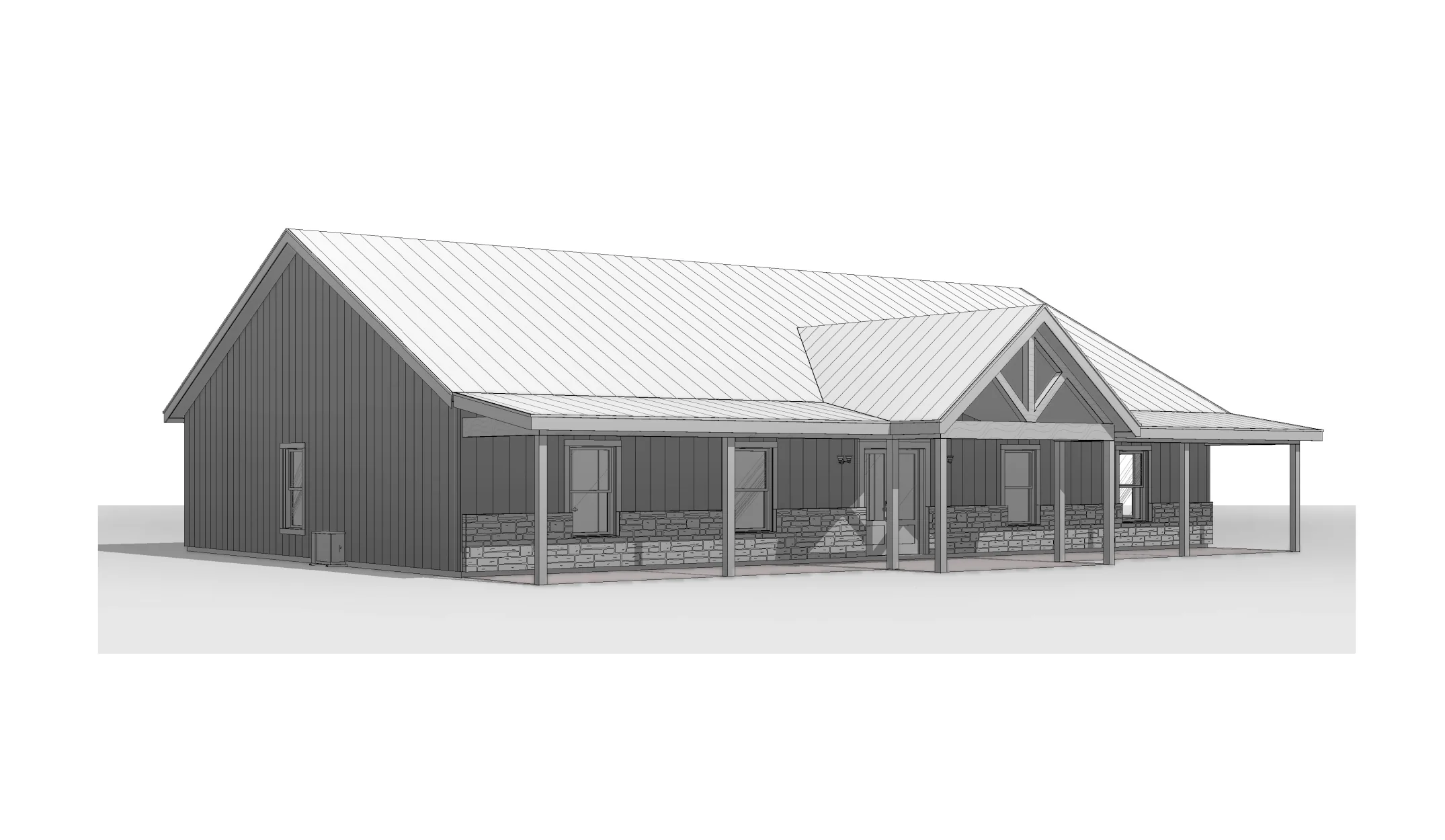 BCO-40224 Leah Barndominium House Plan - Image 8