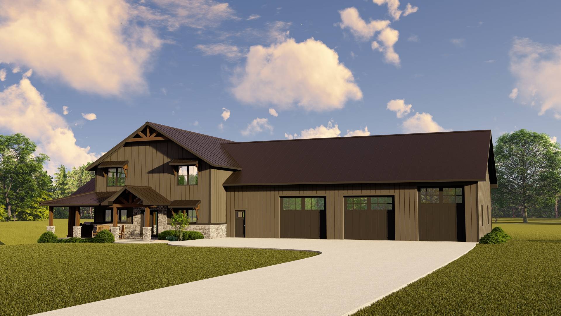BG-20008 Harrison Barndominium House Plan - Image 12