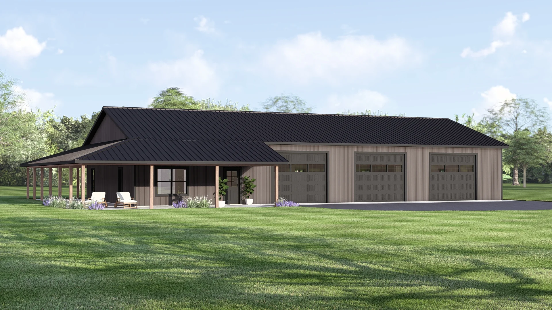 BG-20109 Dorothy Barndominium House Plan