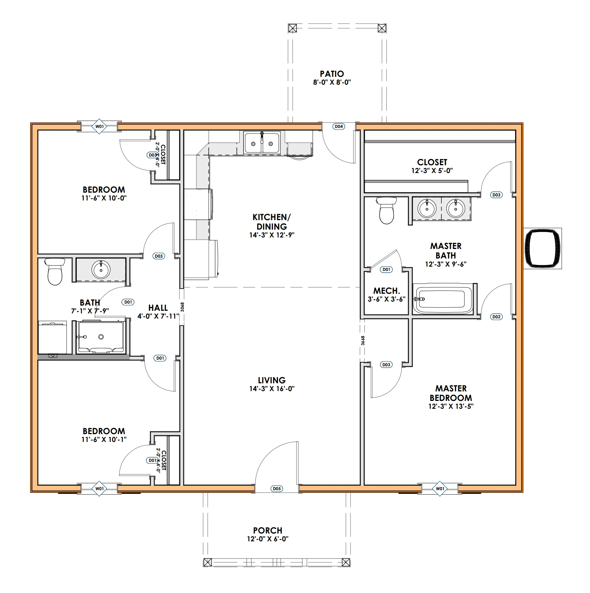 CDD-4105 Cleveland Barndominium House Plan - Image 7