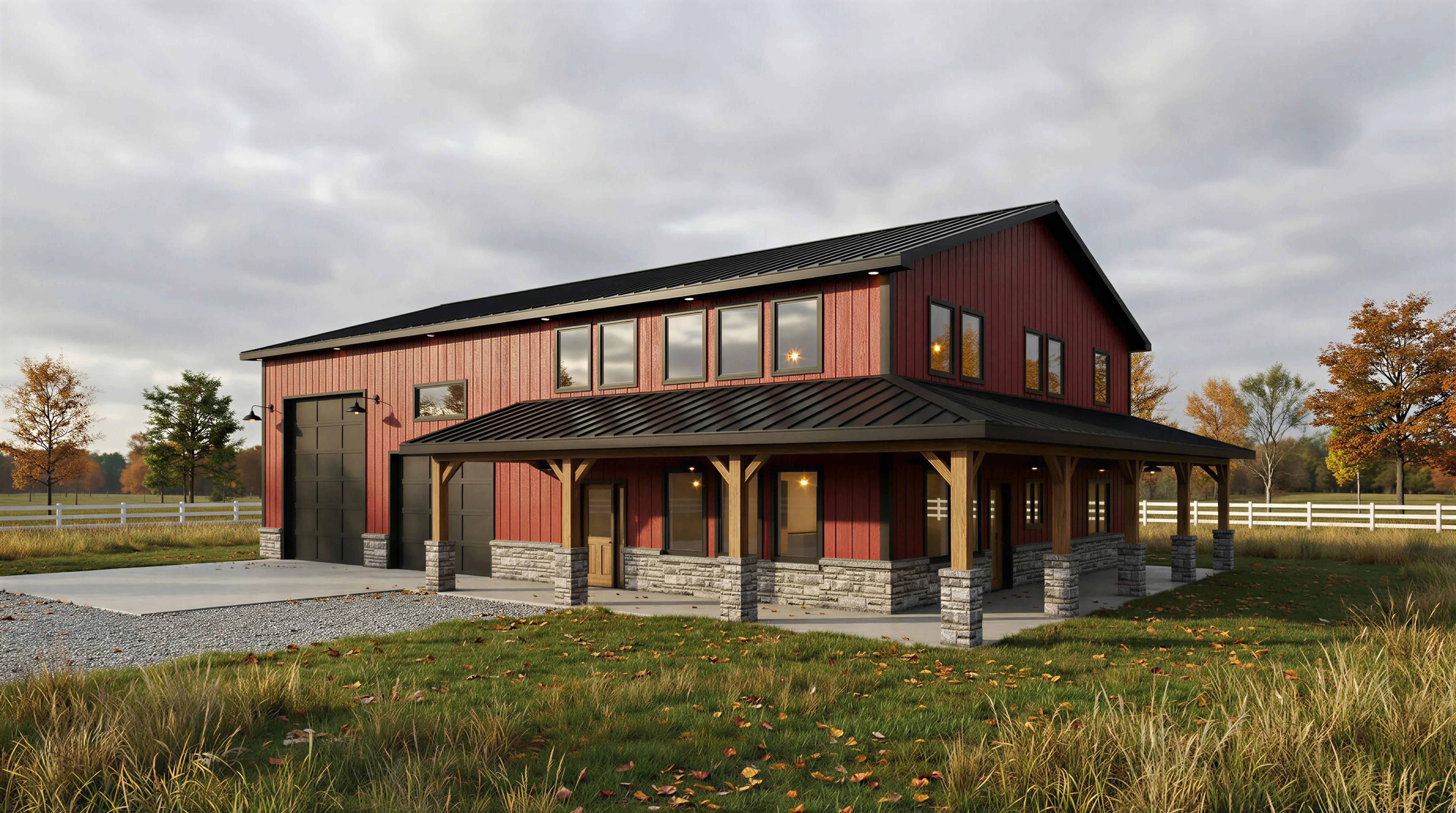 DR-118 Ivy Barndominium House Plan