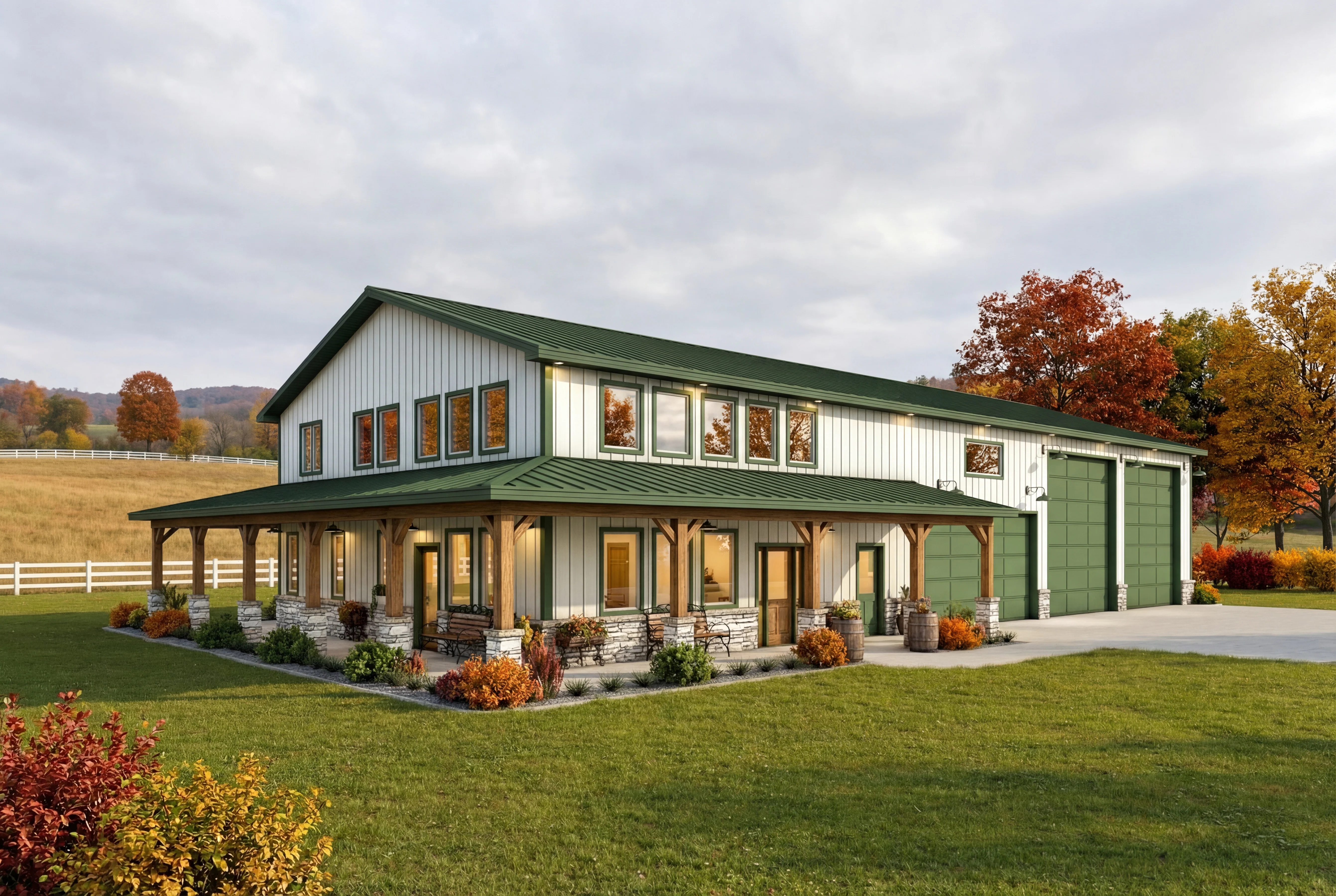 DR-119 Elvis Barndominium House Plan