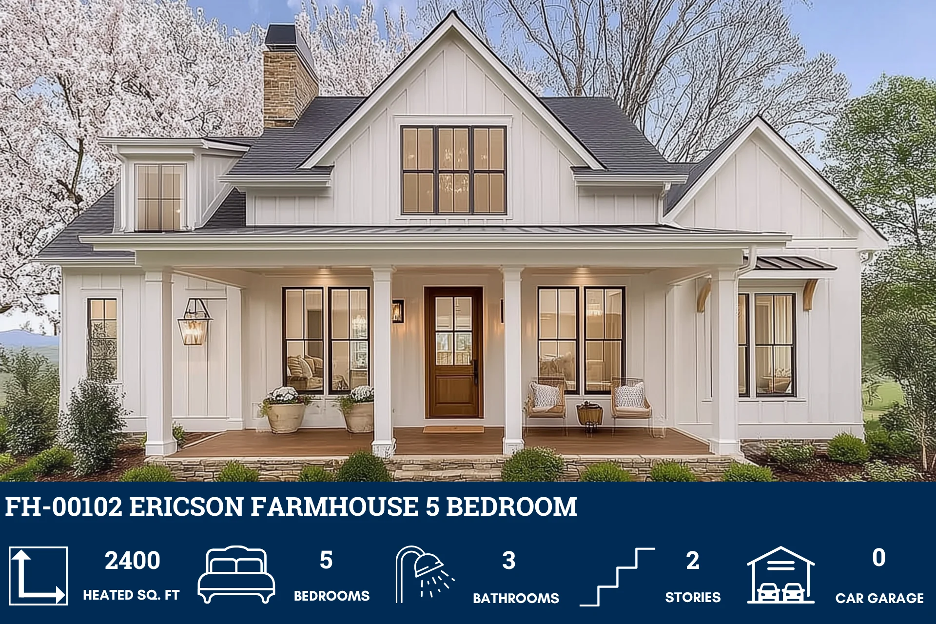 FH-00102 Ericson Farmhouse Plan - Image 2