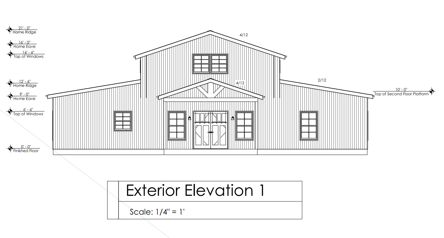 HC-24005 Tuscaloosa Barndominium House Plan - Image 6