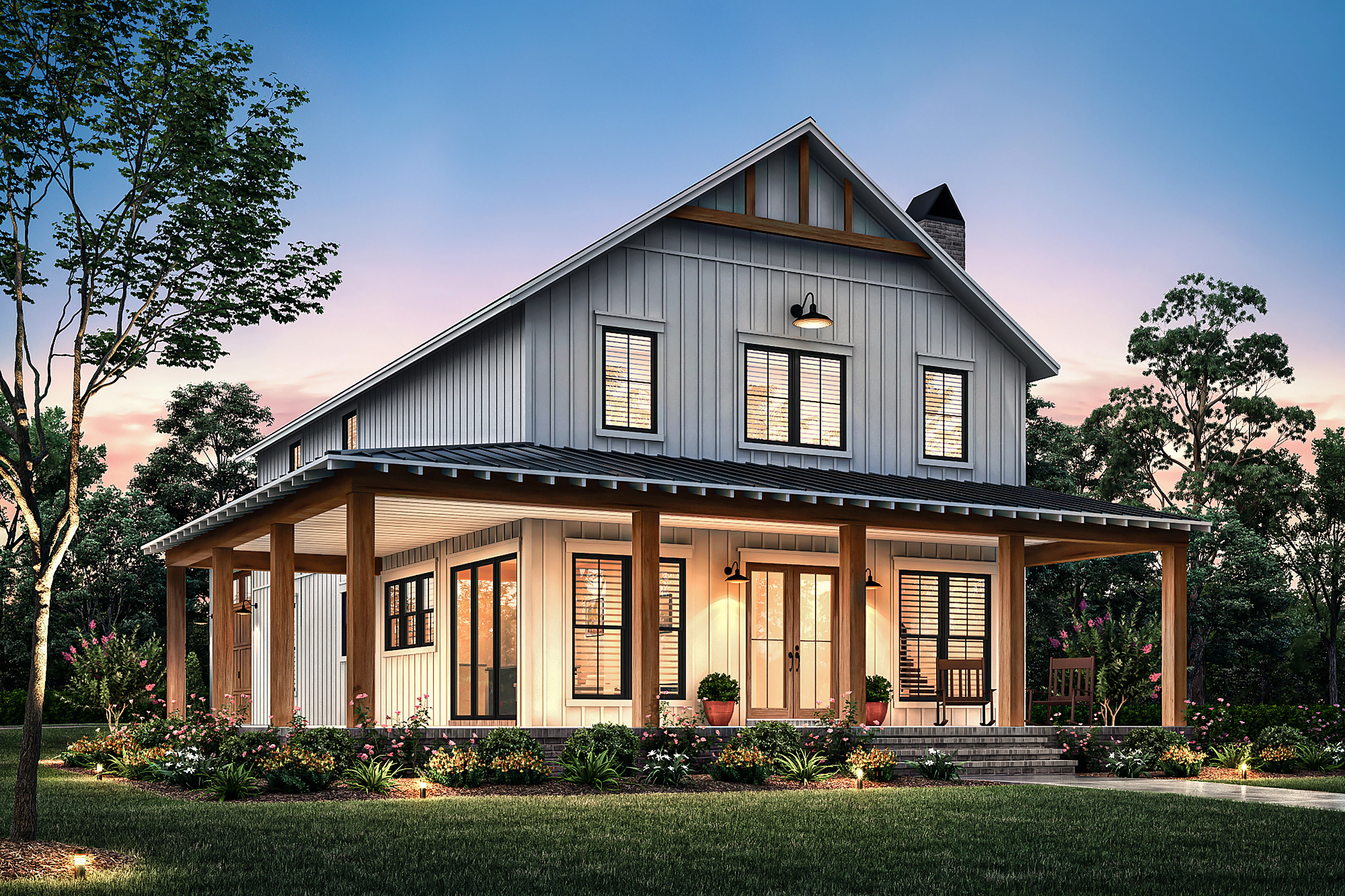 HPZ-22016 Samantha Barndominium House Plan - Image 2
