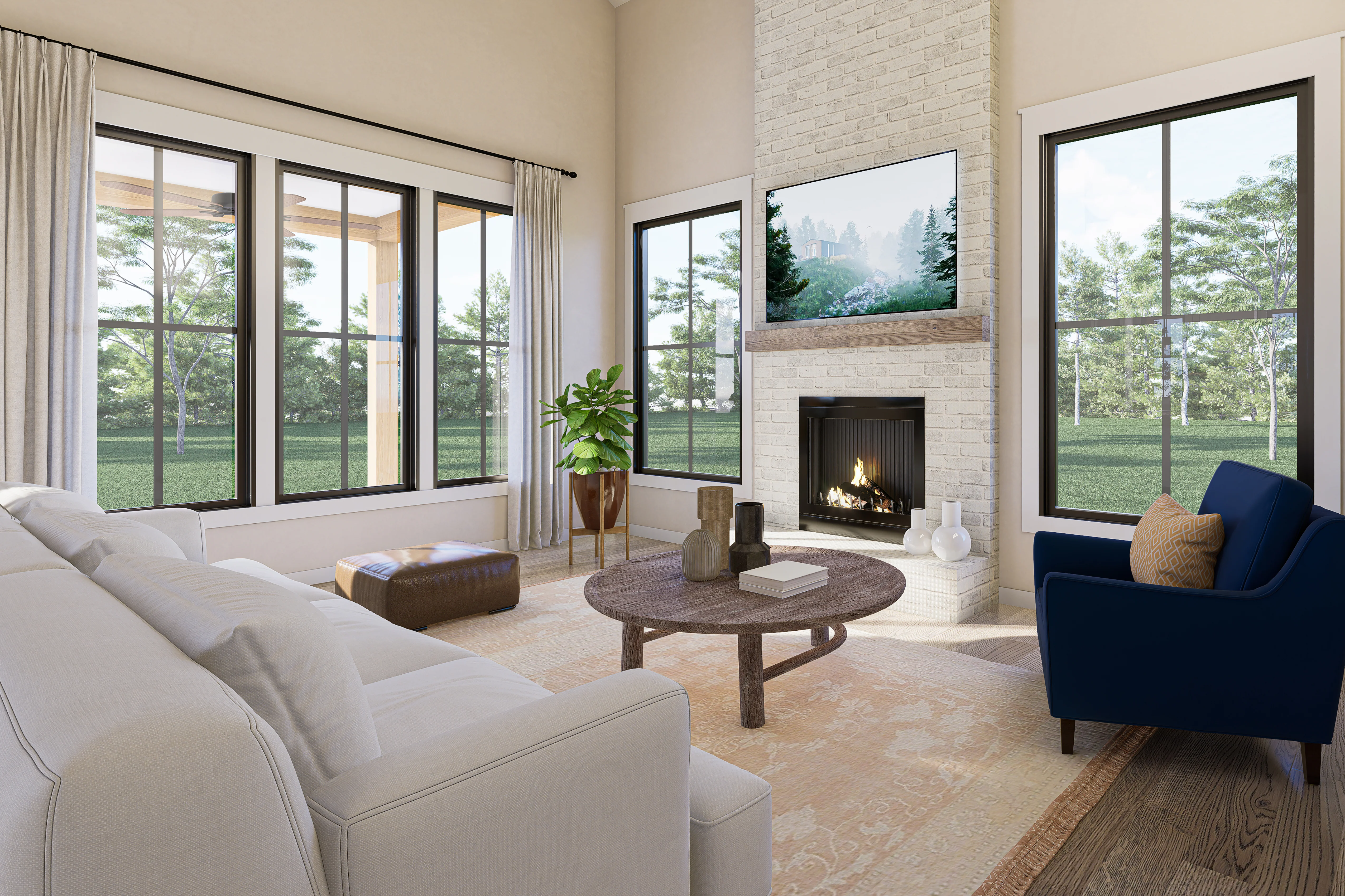 HPZ-22017 Debra Barndominium House Plan - Image 10