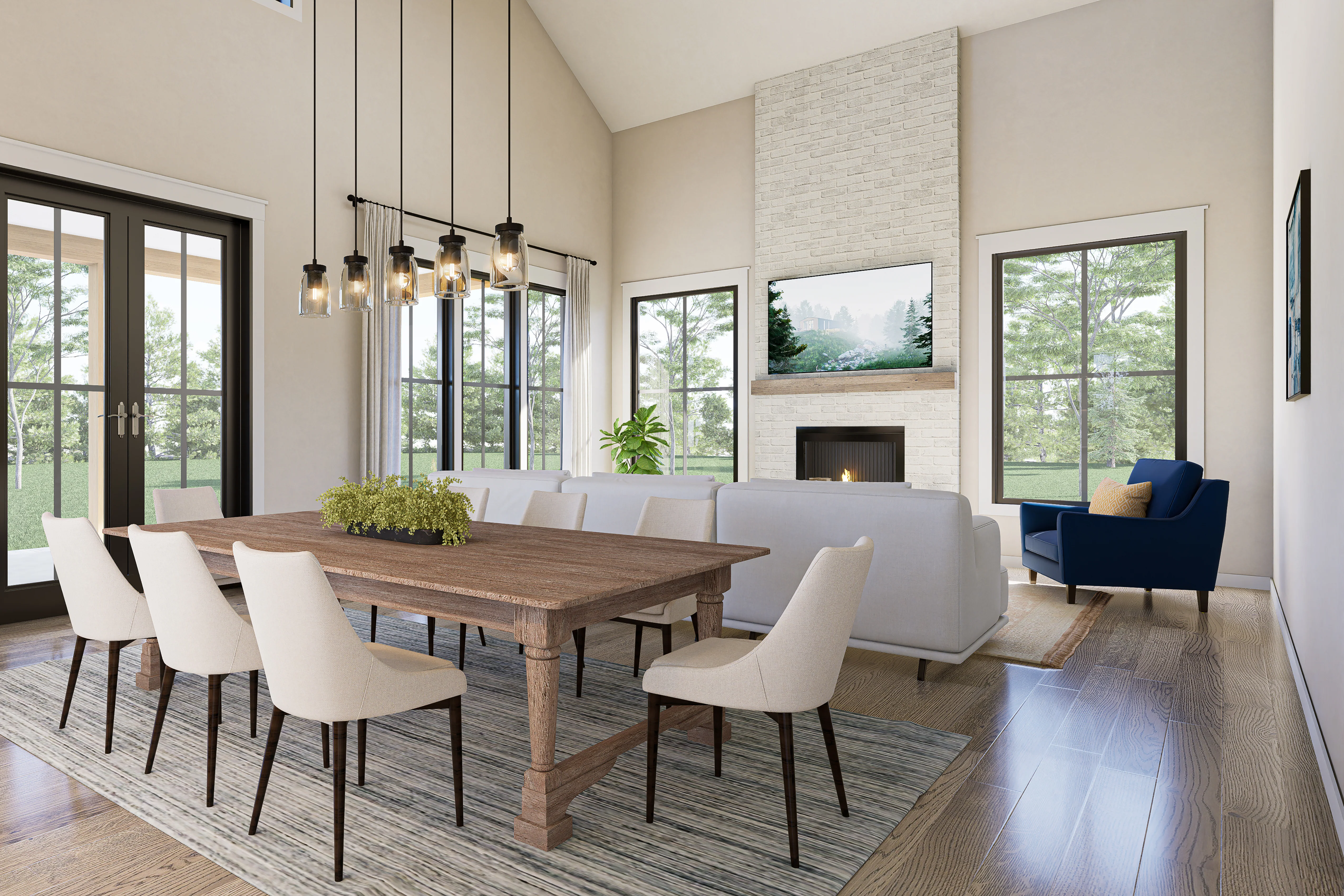 HPZ-22017 Debra Barndominium House Plan - Image 11