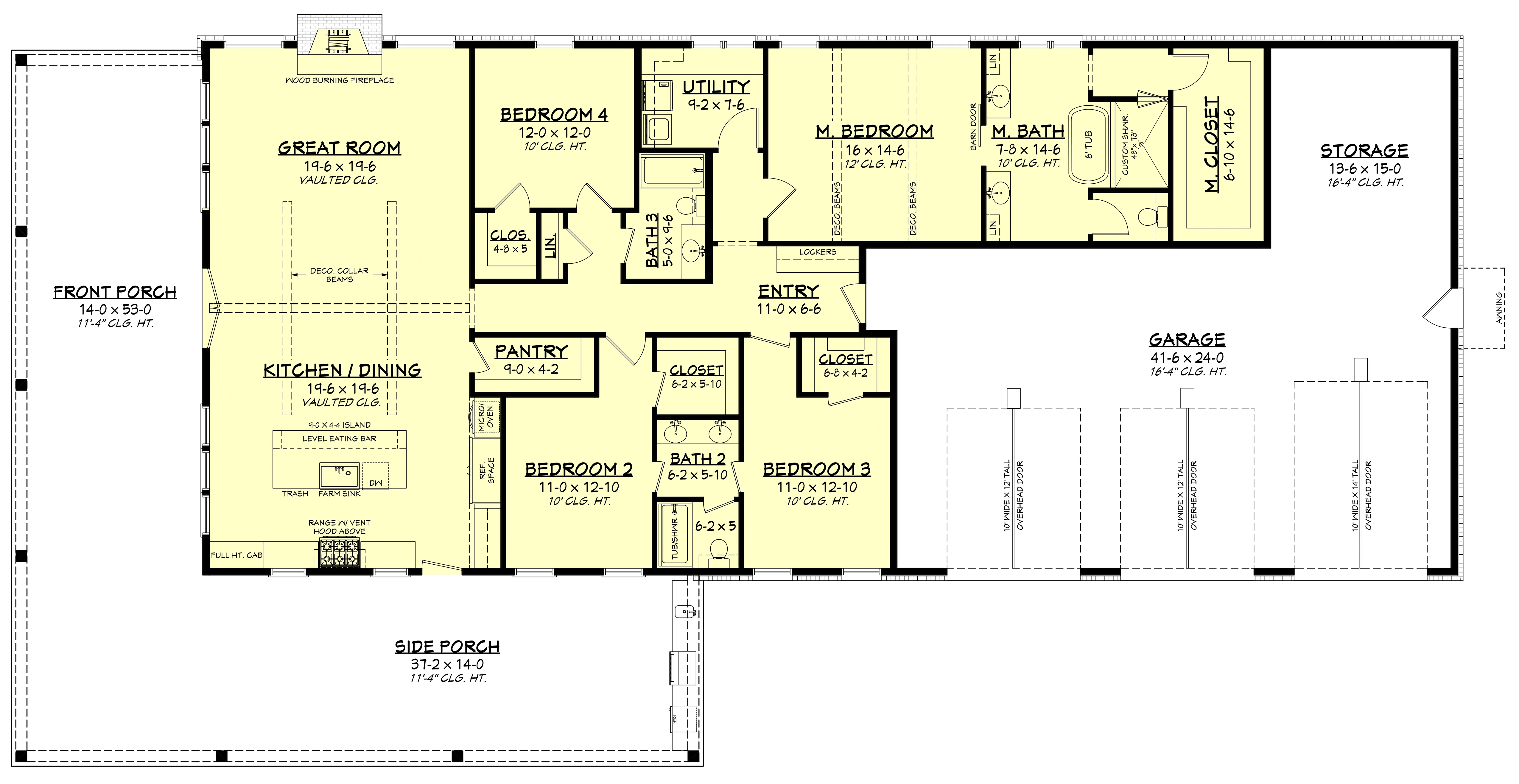 HPZ-22017 Debra Barndominium House Plan - Image 13