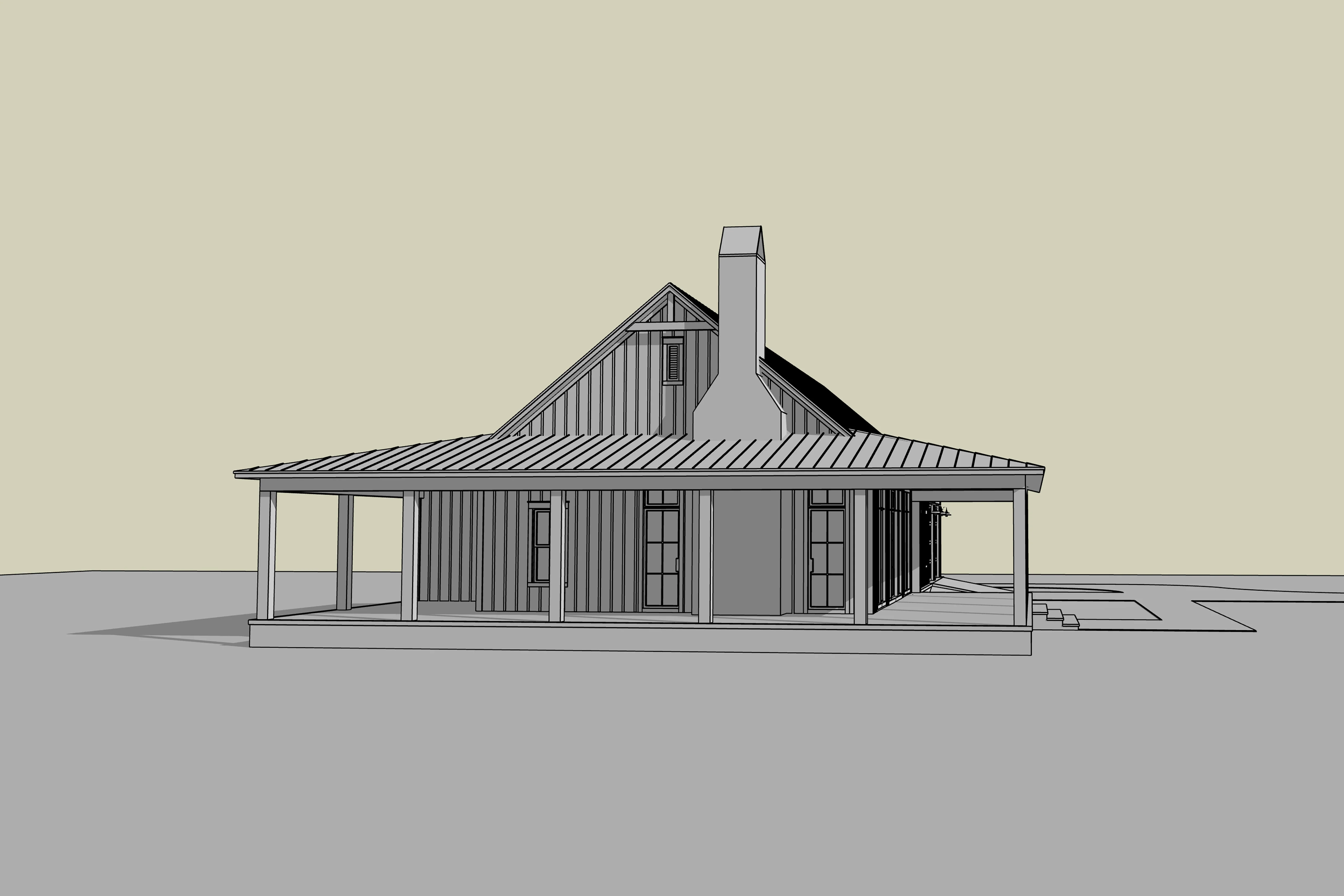 HPZ-26024 Abel Barndominium House Plan - Image 10